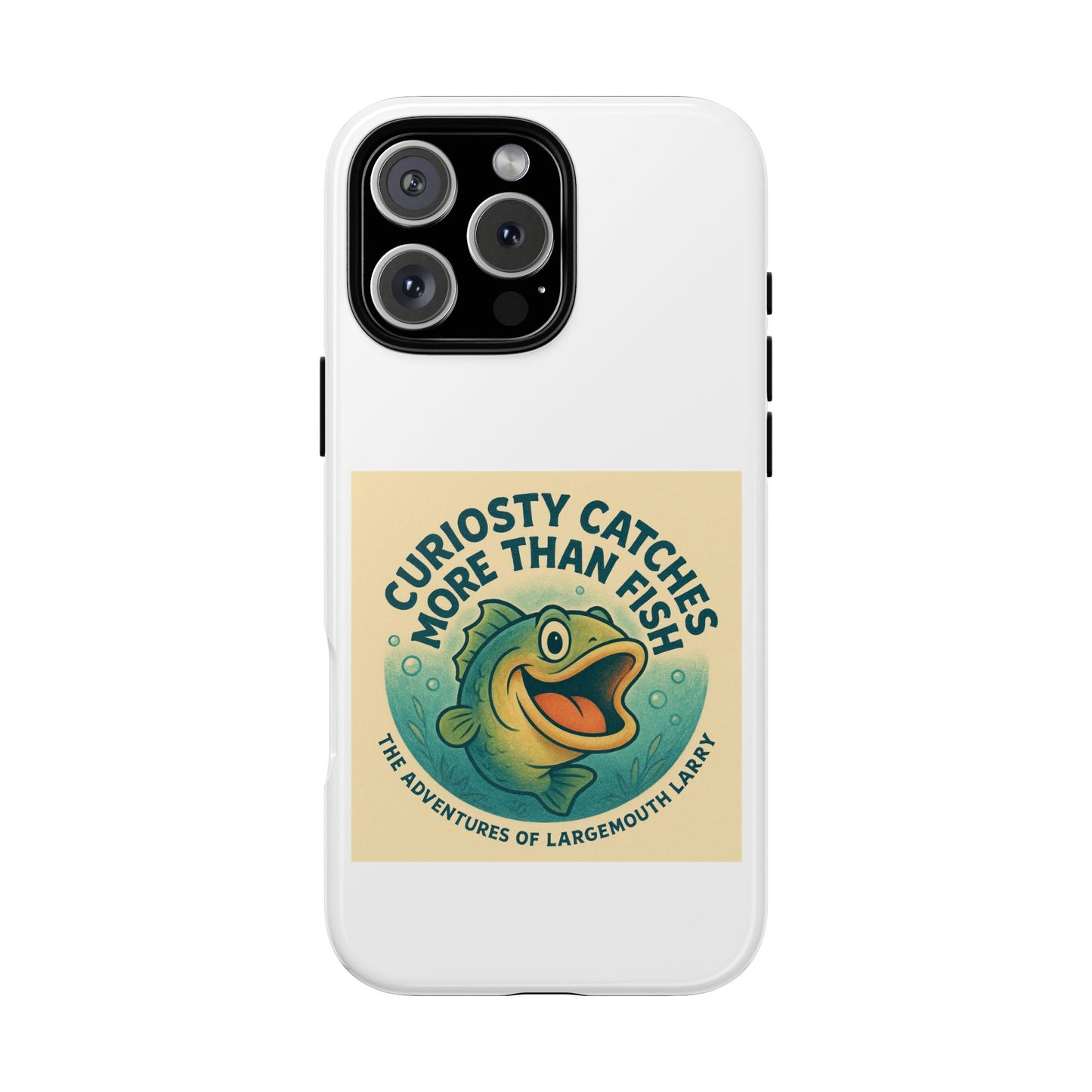Fishing Phone Case | Curiosity Catches More Than Fish | Gift for Anglers, Outdoor Enthusiasts, Birthday, Father's Day