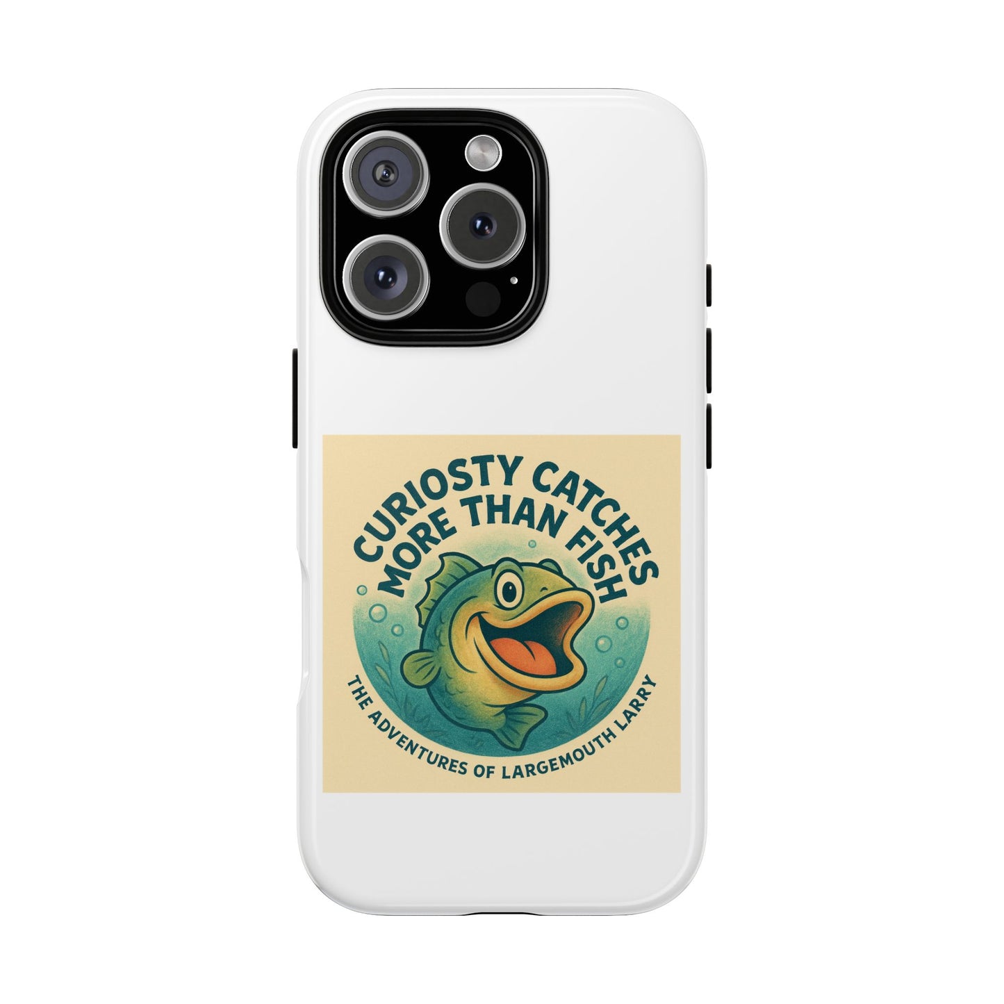 Fishing Phone Case | Curiosity Catches More Than Fish | Gift for Anglers, Outdoor Enthusiasts, Birthday, Father's Day