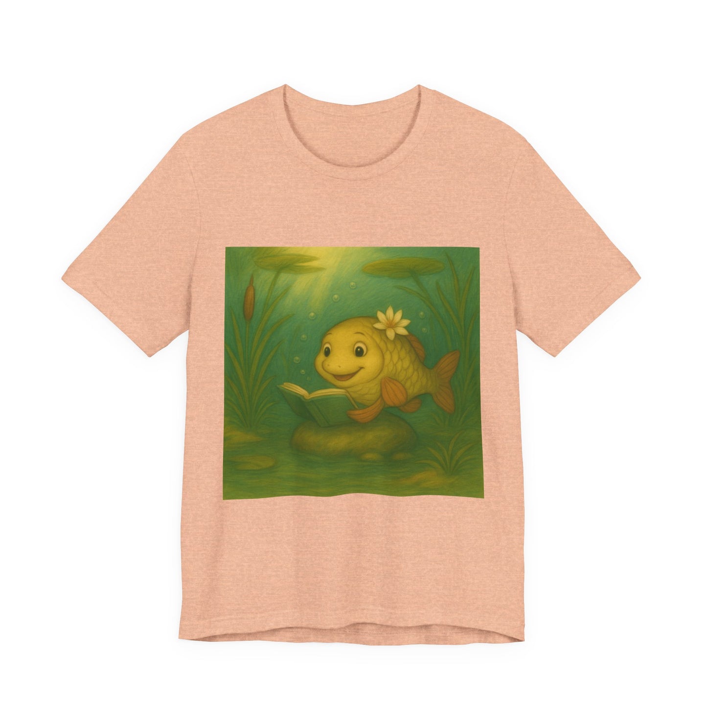 Whimsical Fish Graphic Tee, Cute T-Shirt for Nature Lovers, Gift for Kids, Beachwear, Summer Outfit