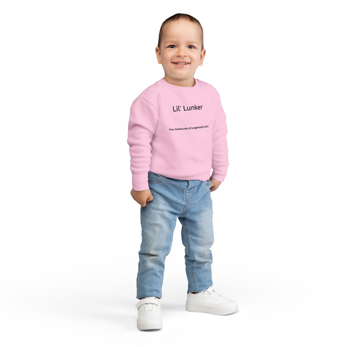 Toddler Fishing Sweatshirt - Lil' Lunker Design, Gift for Kids, Cute Fishing Apparel, Outdoor Adventure Clothing, Fun Toddler Outfit