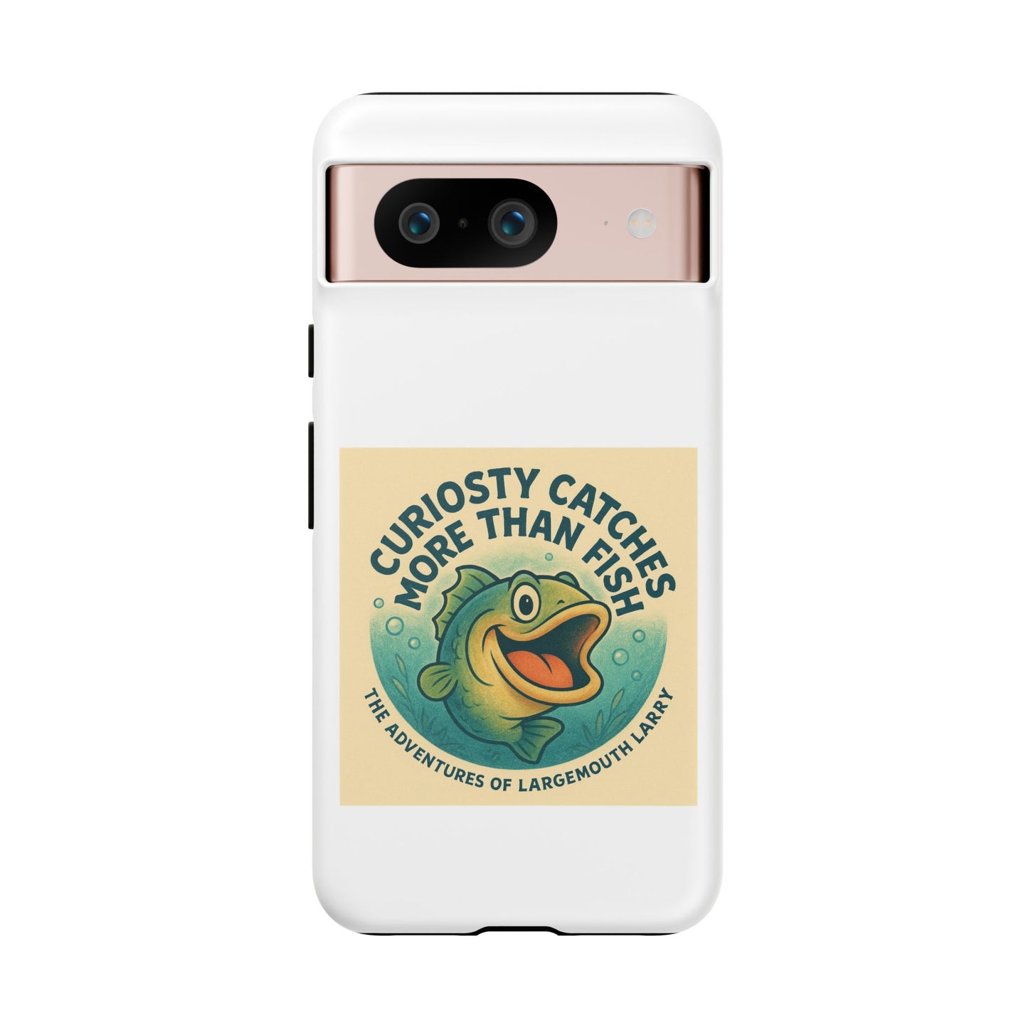 Fishing Phone Case | Curiosity Catches More Than Fish | Gift for Anglers, Outdoor Enthusiasts, Birthday, Father's Day