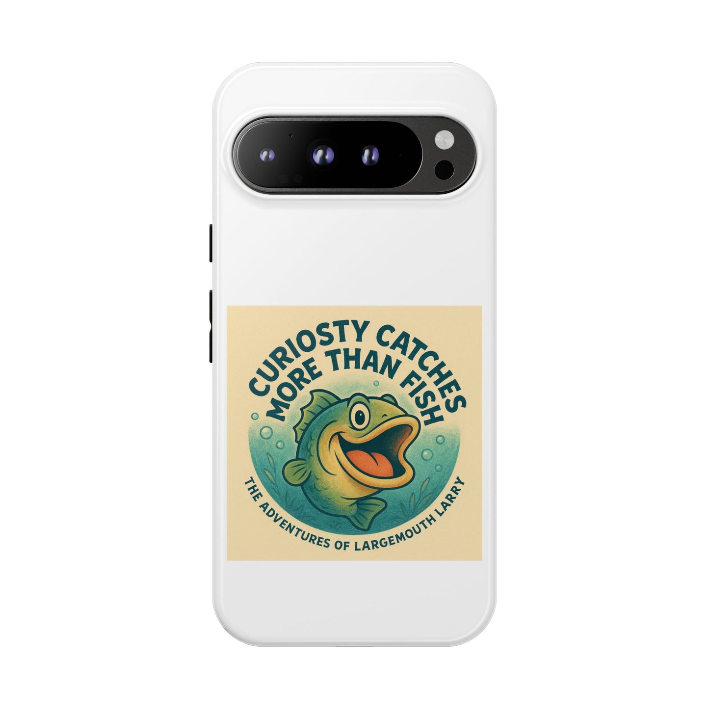 Fishing Phone Case | Curiosity Catches More Than Fish | Gift for Anglers, Outdoor Enthusiasts, Birthday, Father's Day