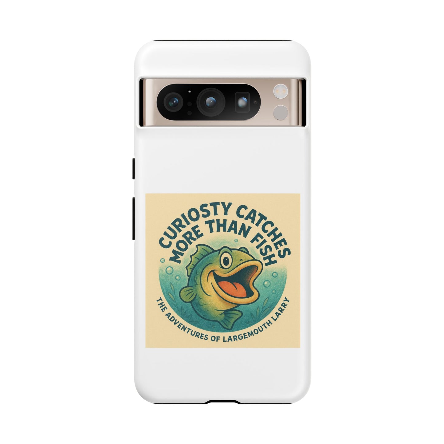 Fishing Phone Case | Curiosity Catches More Than Fish | Gift for Anglers, Outdoor Enthusiasts, Birthday, Father's Day