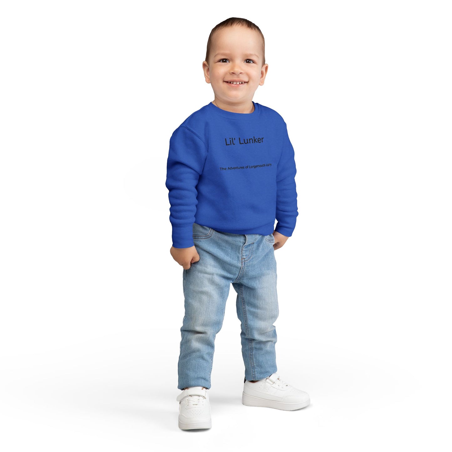 Toddler Fishing Sweatshirt - Lil' Lunker Design, Gift for Kids, Cute Fishing Apparel, Outdoor Adventure Clothing, Fun Toddler Outfit