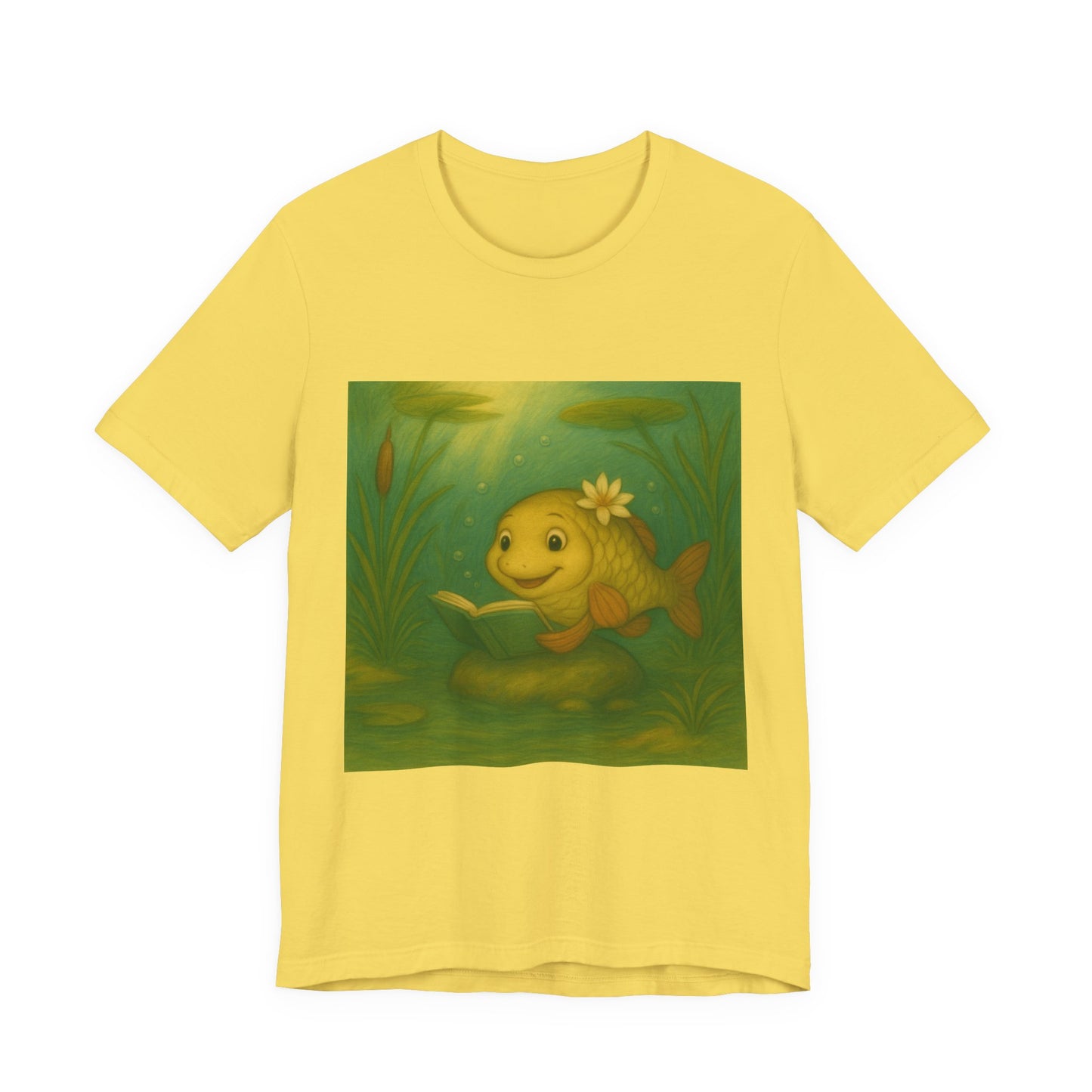 Whimsical Fish Graphic Tee, Cute T-Shirt for Nature Lovers, Gift for Kids, Beachwear, Summer Outfit