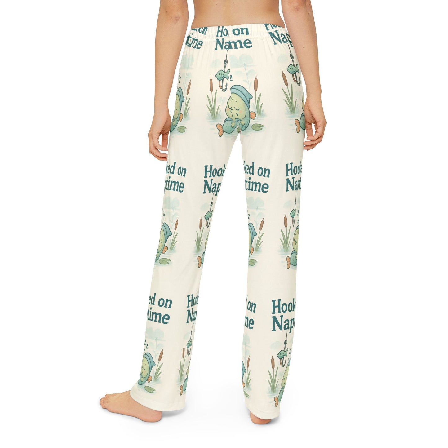 Kids Lounge Pants - Hooked on Naptime, Comfy Sleepwear, Relaxed Fit Pajama Pants, Perfect for Movie Nights, Cute Gifts for Kids