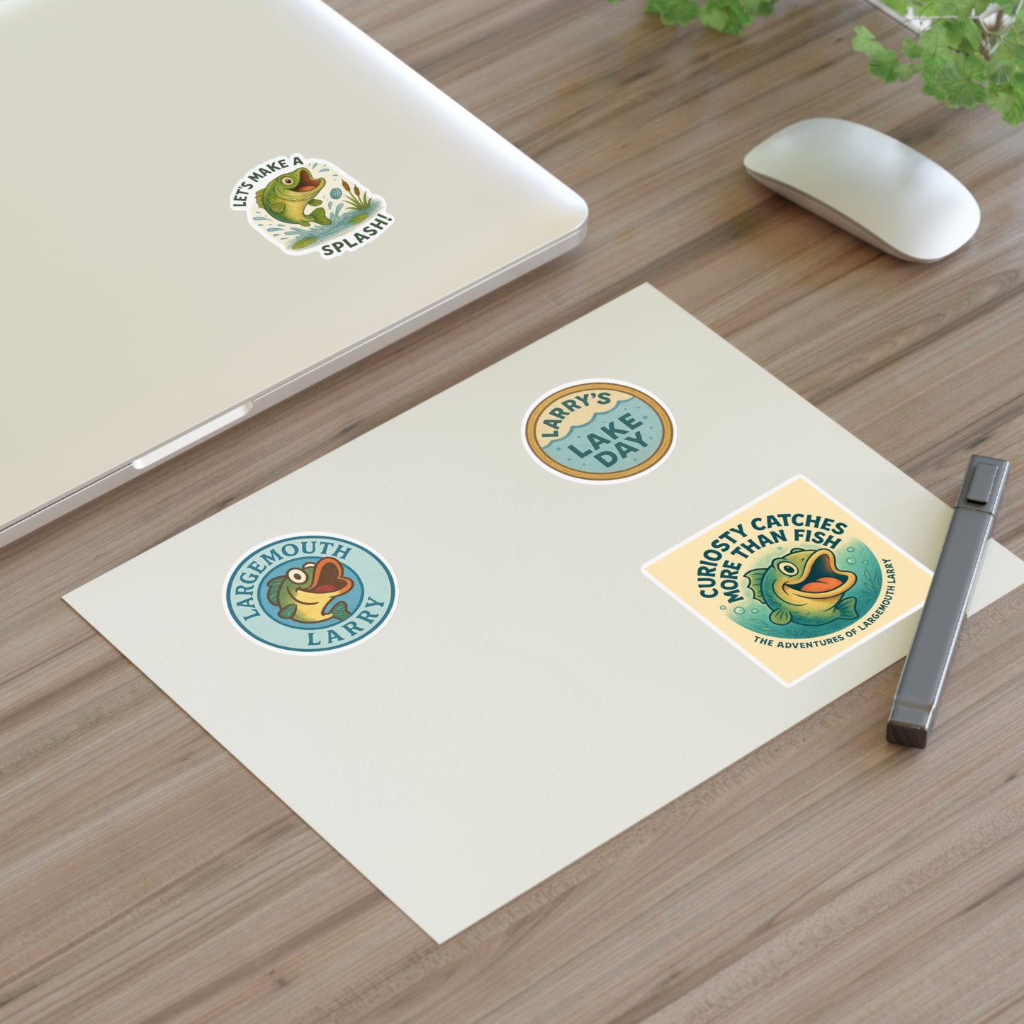 Lake Day Sticker Sheets, Fishing Stickers, Nature Decor, Outdoor Adventure, Cute Frog Art, Aquatic Themed Decor