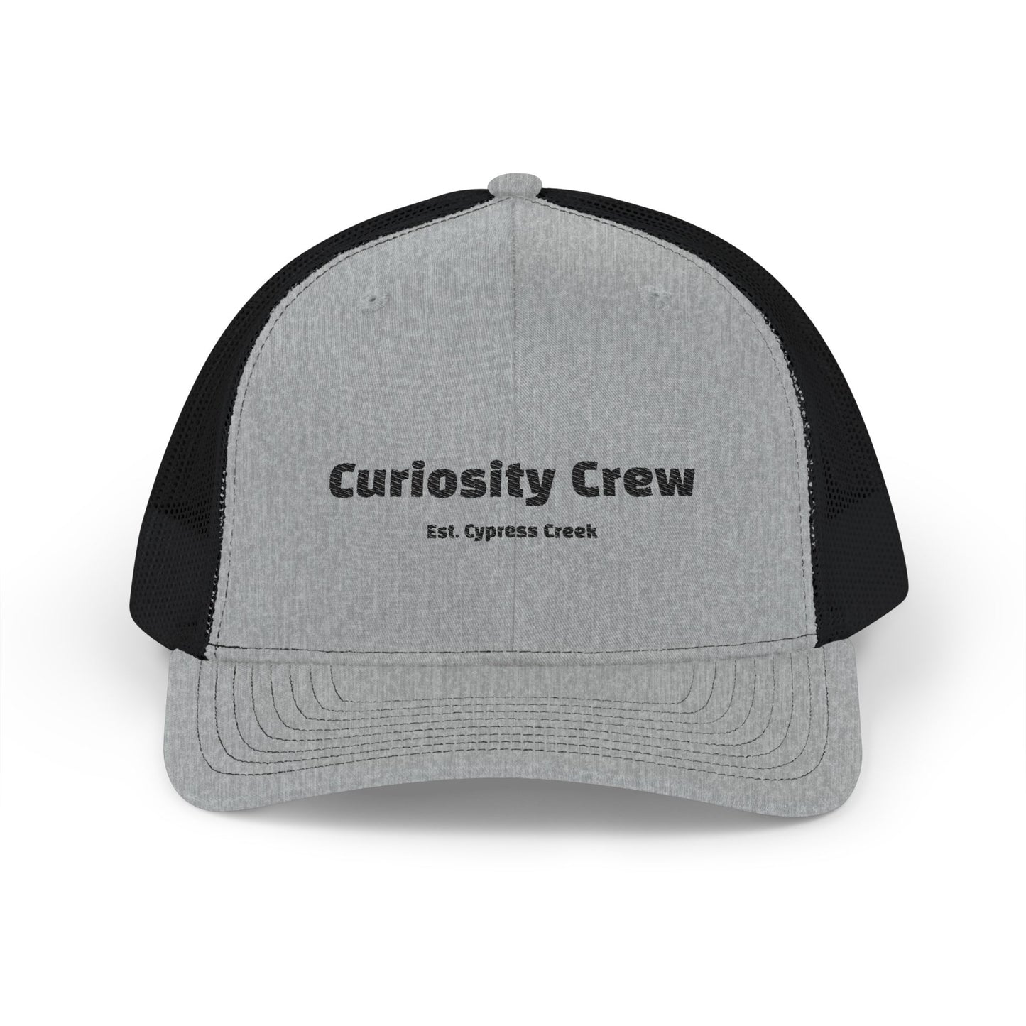 Curiosity Crew Snapback Trucker Cap, Casual Hat for Outdoor Adventures, Gift for Friends, Custom Embroidered Cap, Trendy Headwear