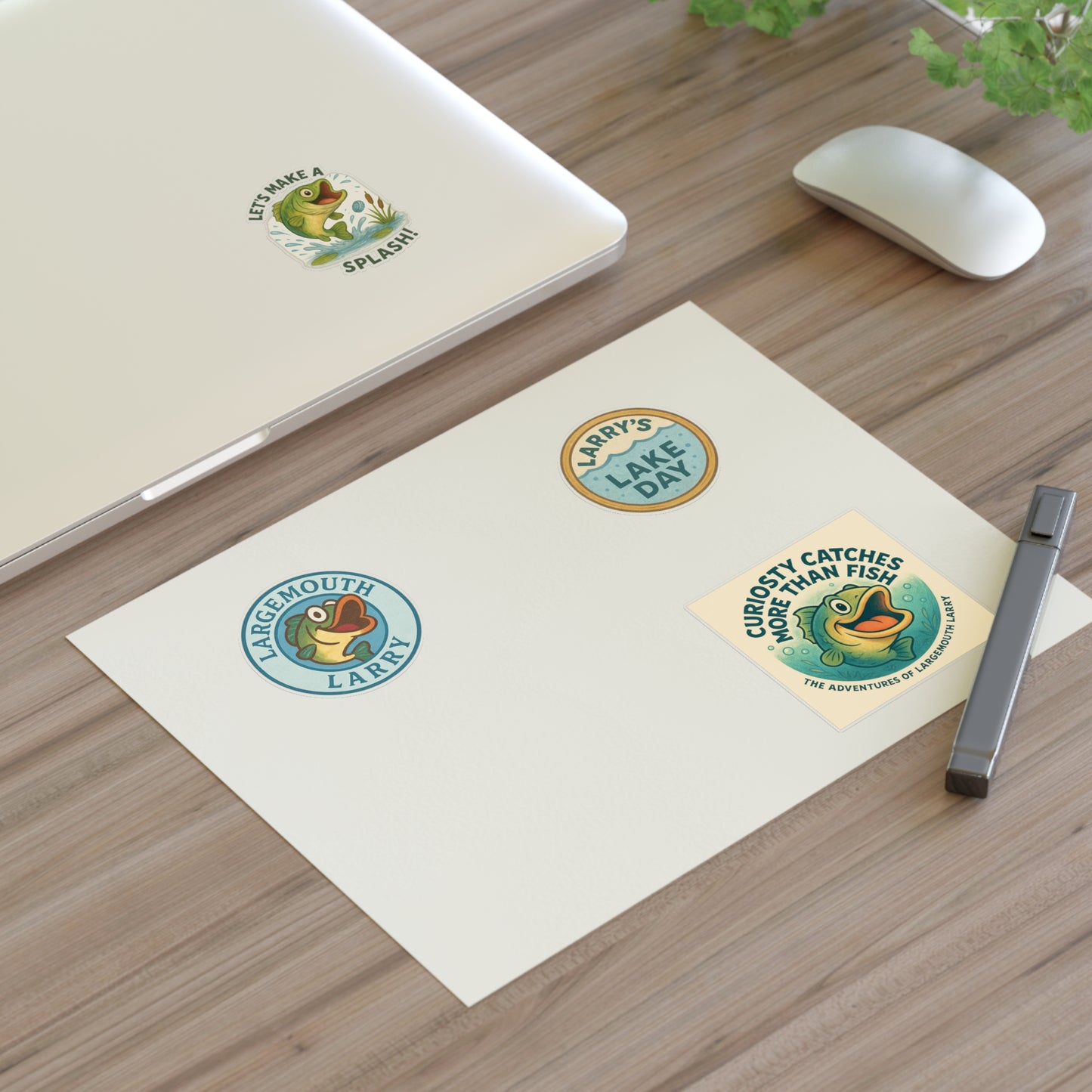 Lake Day Sticker Sheets, Fishing Stickers, Nature Decor, Outdoor Adventure, Cute Frog Art, Aquatic Themed Decor