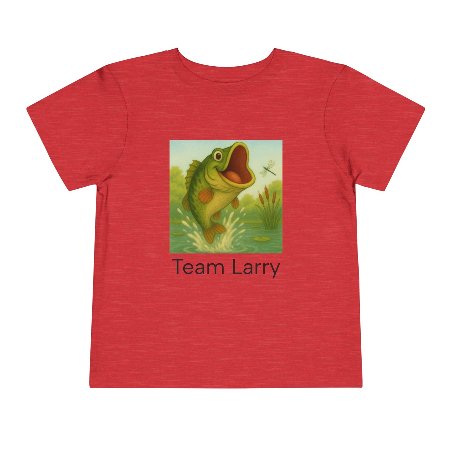 Team Larry Toddler Tee - Fun, Playful, Kids' T-Shirt for Birthday, Gift, Summer, Everyday Wear, Fishing Theme