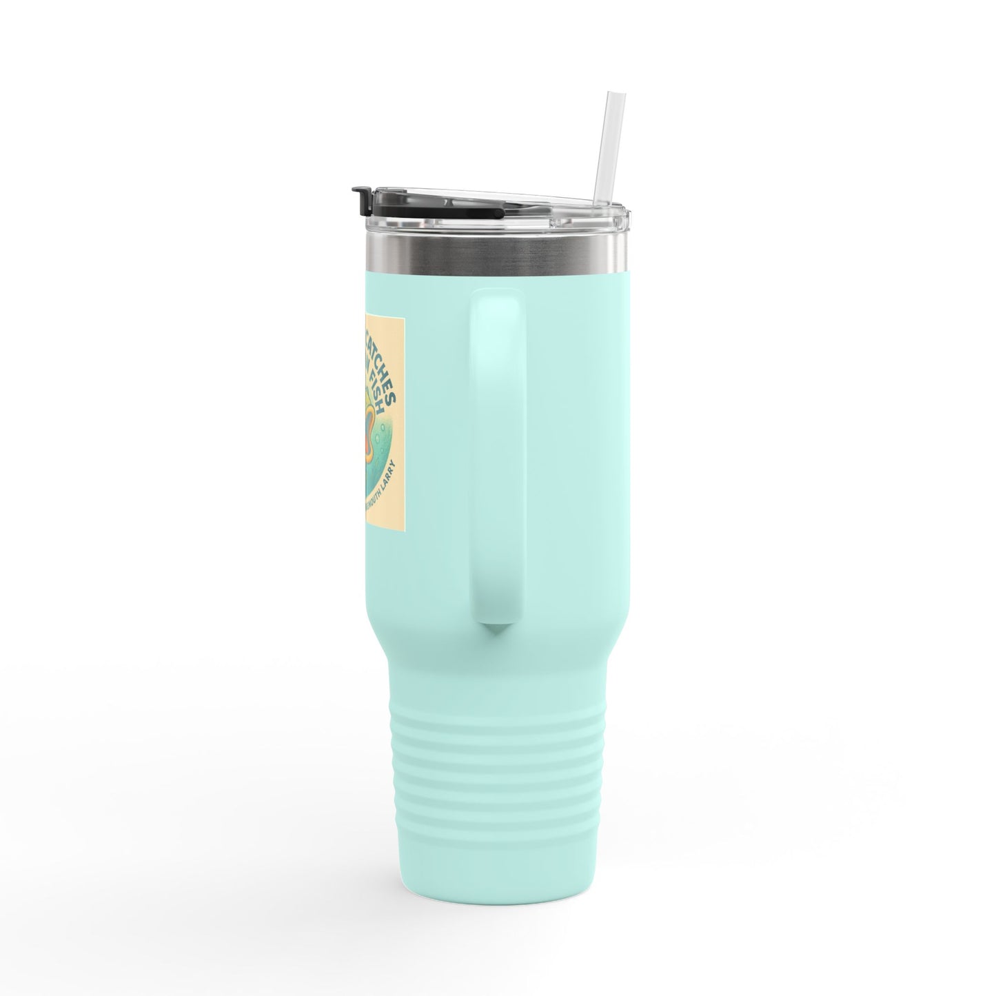 Curiosity Catching Travel Mug | Insulated Fishing Mug | 40oz Travel Cup | Perfect for Outdoors | Gift for Fishermen & Adventurers | [...]