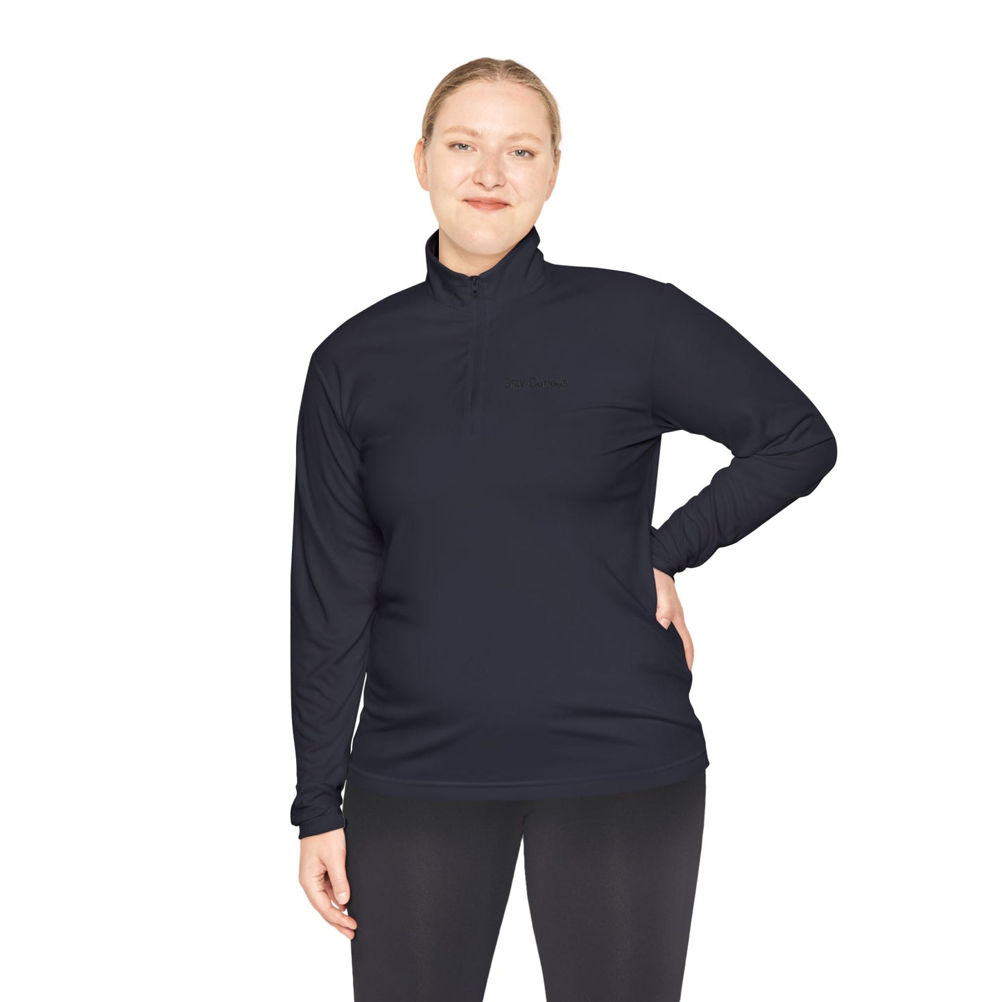 Adventure-Ready Unisex Quarter-Zip Pullover - Stay Careful, Fishing Apparel, Outdoor Gear, Gift for Fishermen, Stylish Layering