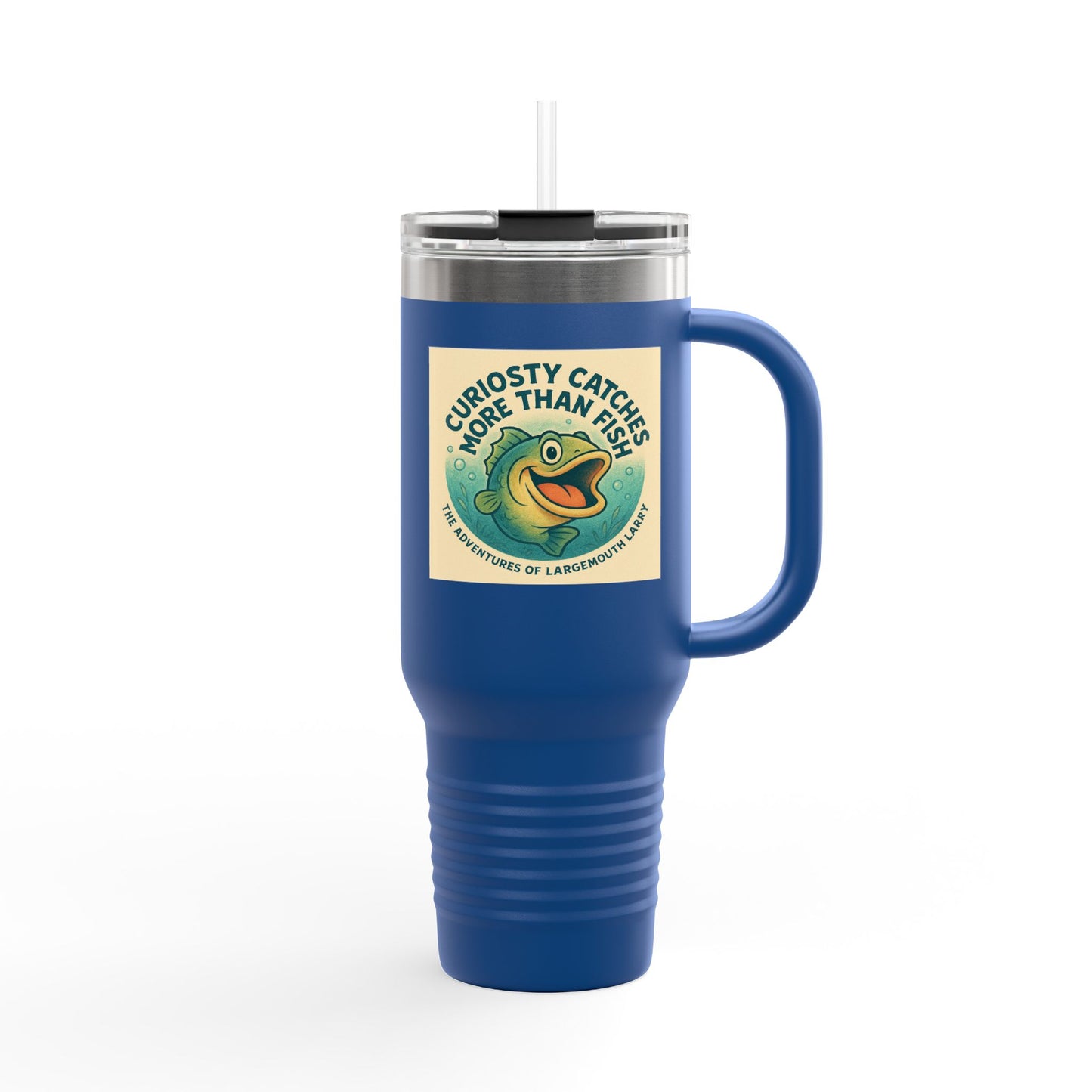 Curiosity Catching Travel Mug | Insulated Fishing Mug | 40oz Travel Cup | Perfect for Outdoors | Gift for Fishermen & Adventurers | [...]