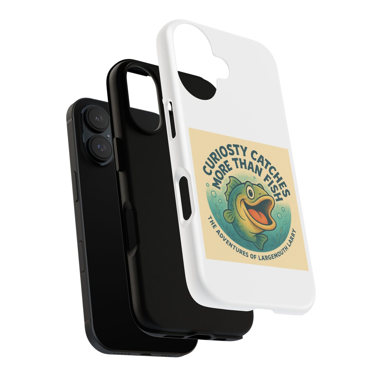 Fishing Phone Case | Curiosity Catches More Than Fish | Gift for Anglers, Outdoor Enthusiasts, Birthday, Father's Day