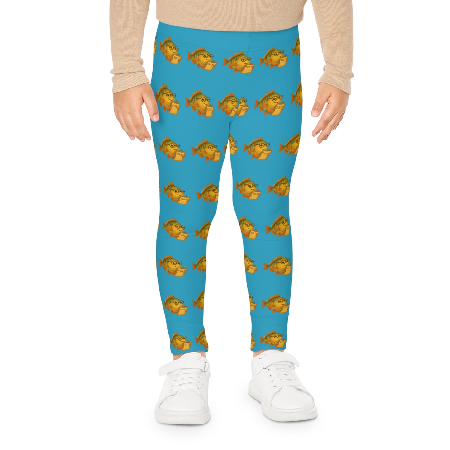 Colorful Kids Leggings with Fish Pattern | Fun Activewear, Playtime Leggings, Birthday Gift, Summer Fashion, Toddler Outfits