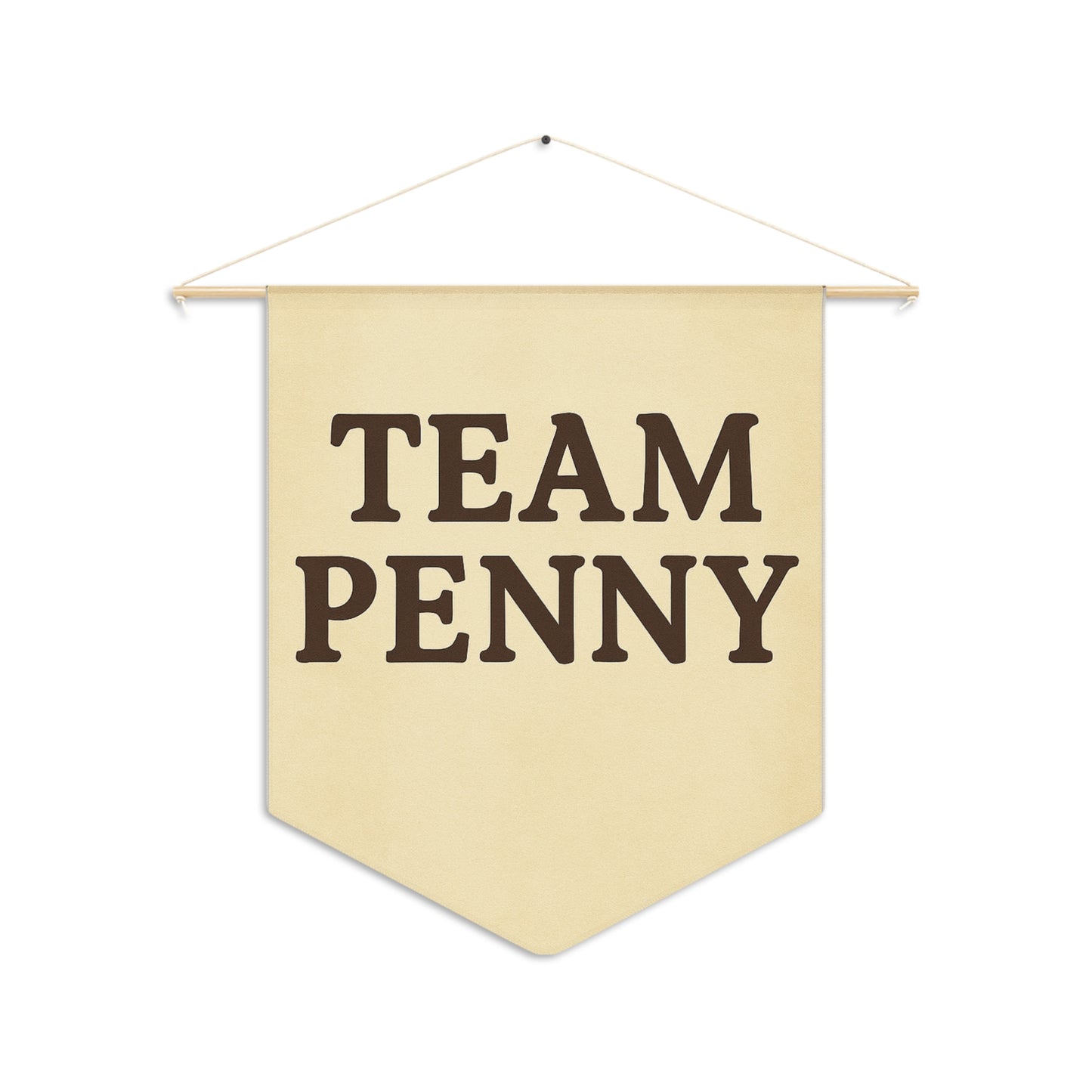 Team Penny Wall Pennant - Cozy Home Decor, Sports Team Banner, Personalized Gift, College Room Wall Art, Celebration Decoration
