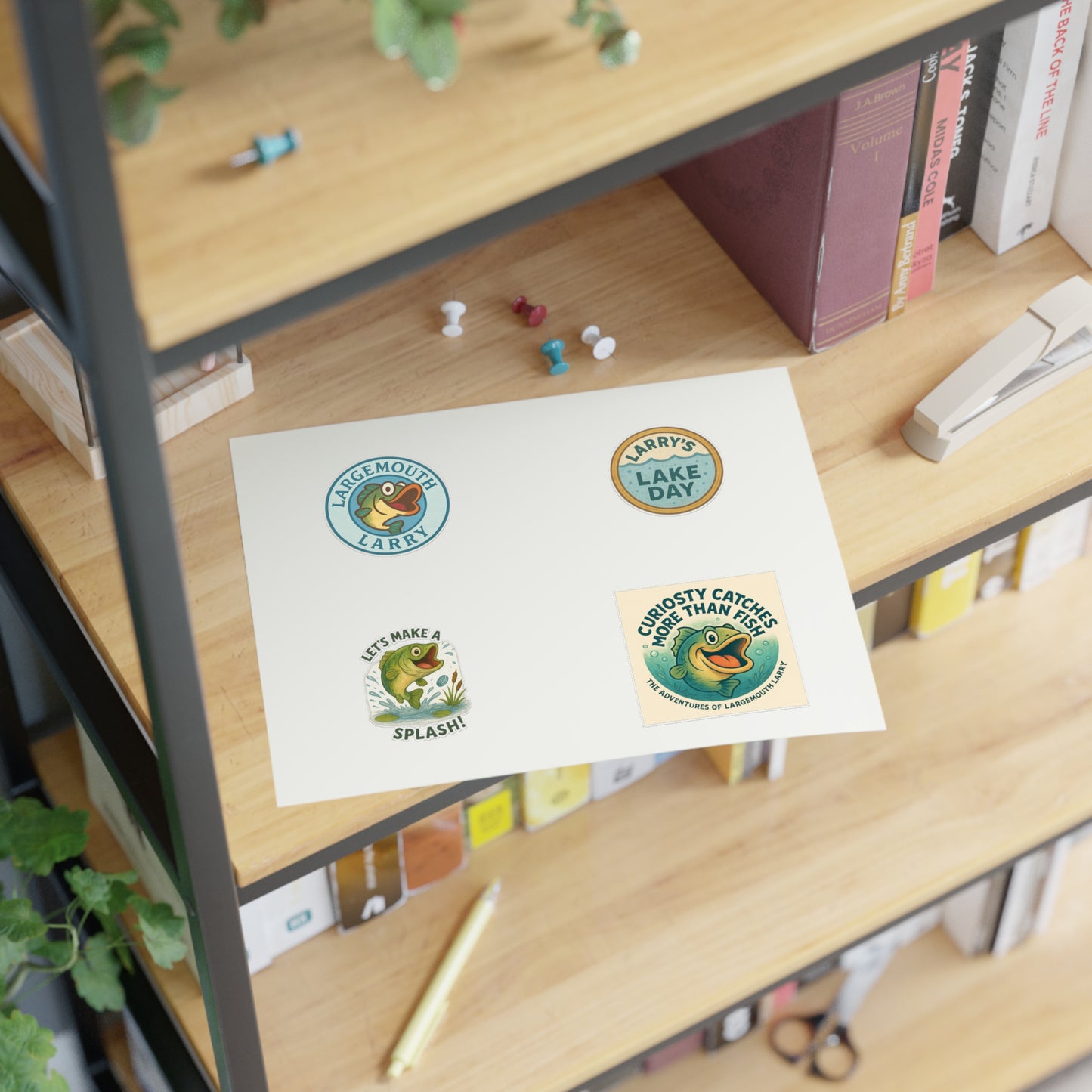 Lake Day Sticker Sheets, Fishing Stickers, Nature Decor, Outdoor Adventure, Cute Frog Art, Aquatic Themed Decor