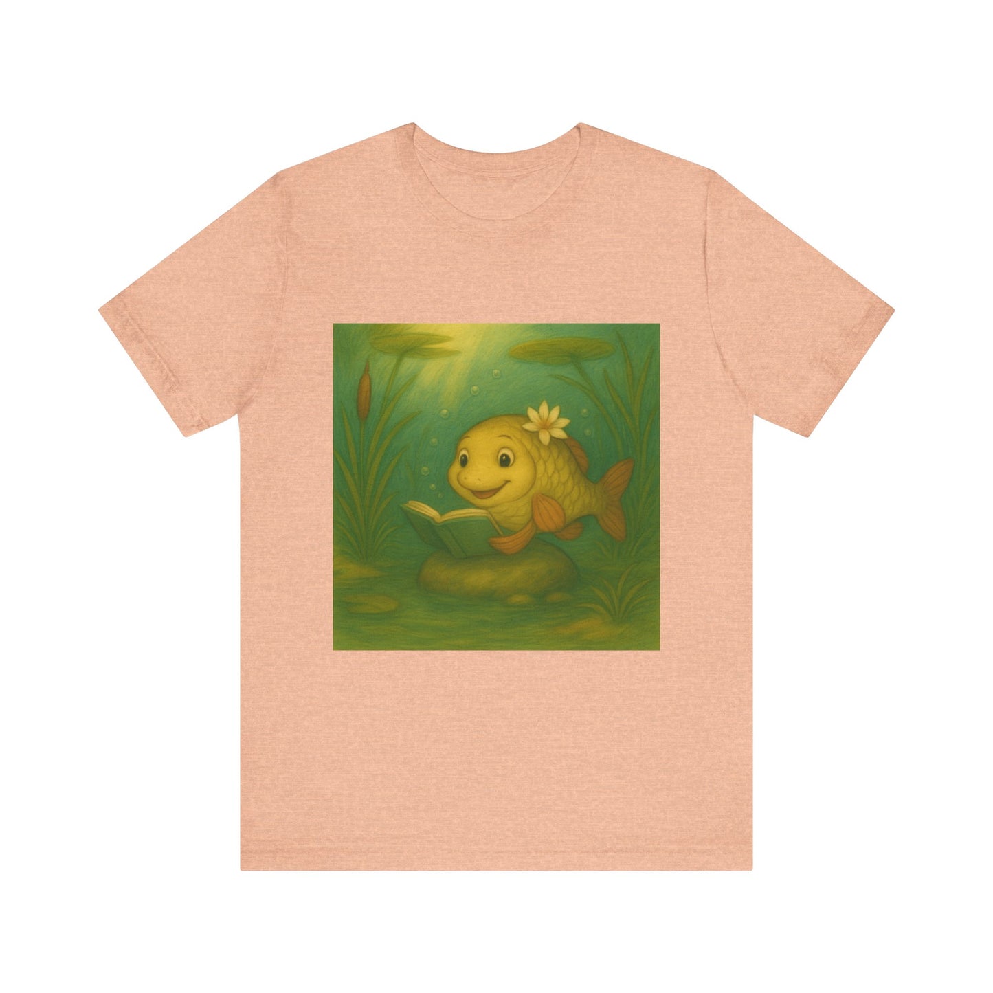 Whimsical Fish Graphic Tee, Cute T-Shirt for Nature Lovers, Gift for Kids, Beachwear, Summer Outfit