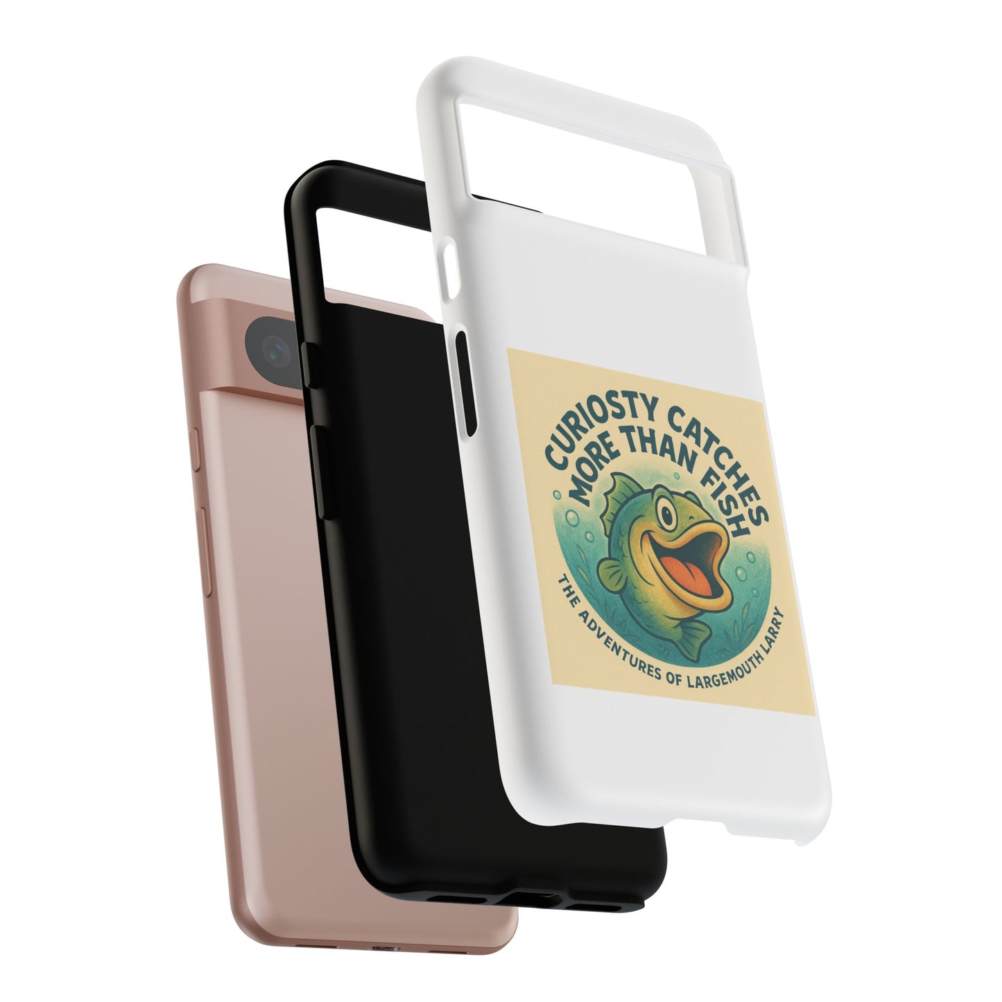 Fishing Phone Case | Curiosity Catches More Than Fish | Gift for Anglers, Outdoor Enthusiasts, Birthday, Father's Day