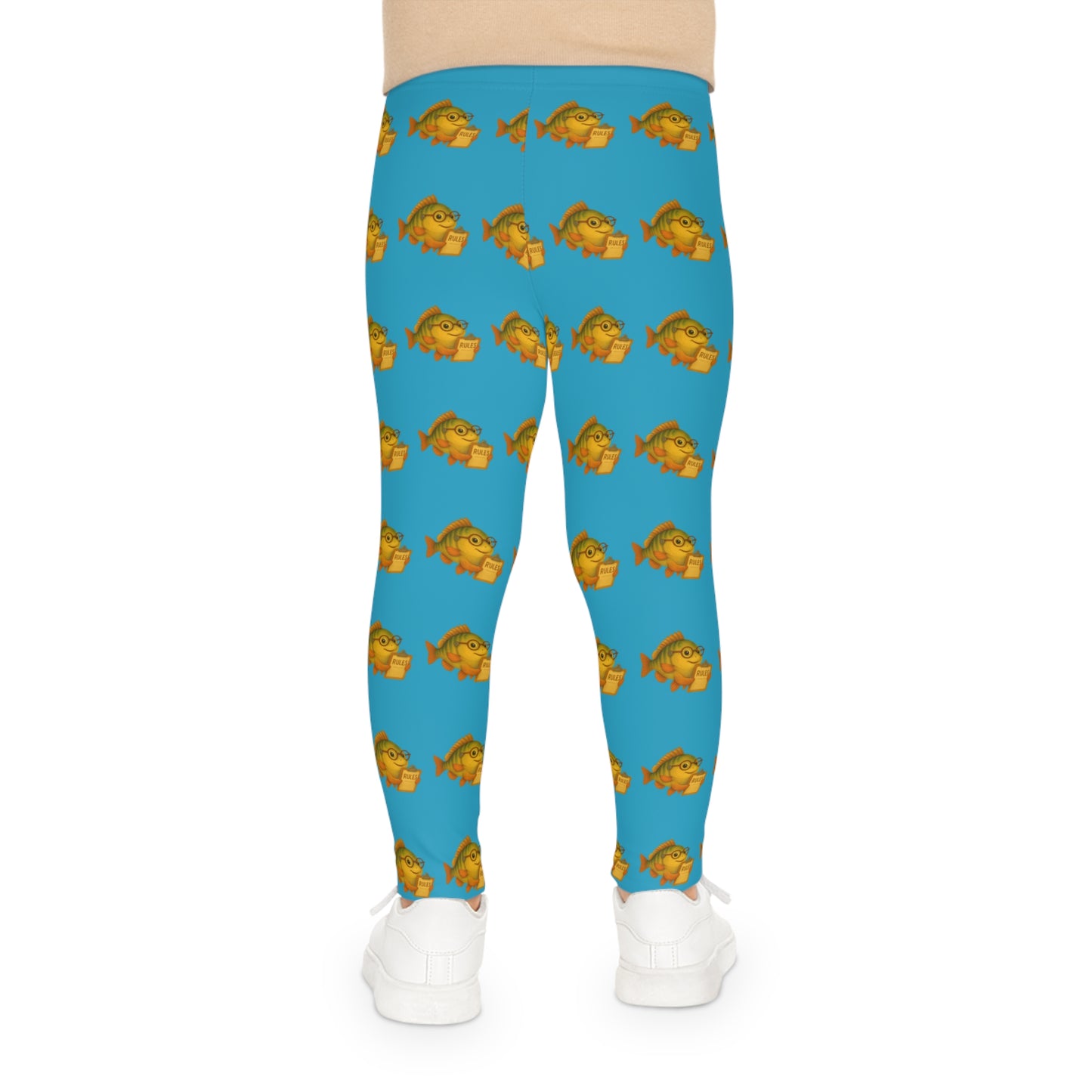 Colorful Kids Leggings with Fish Pattern | Fun Activewear, Playtime Leggings, Birthday Gift, Summer Fashion, Toddler Outfits