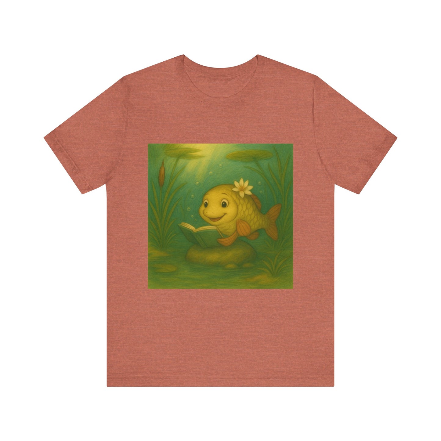 Whimsical Fish Graphic Tee, Cute T-Shirt for Nature Lovers, Gift for Kids, Beachwear, Summer Outfit