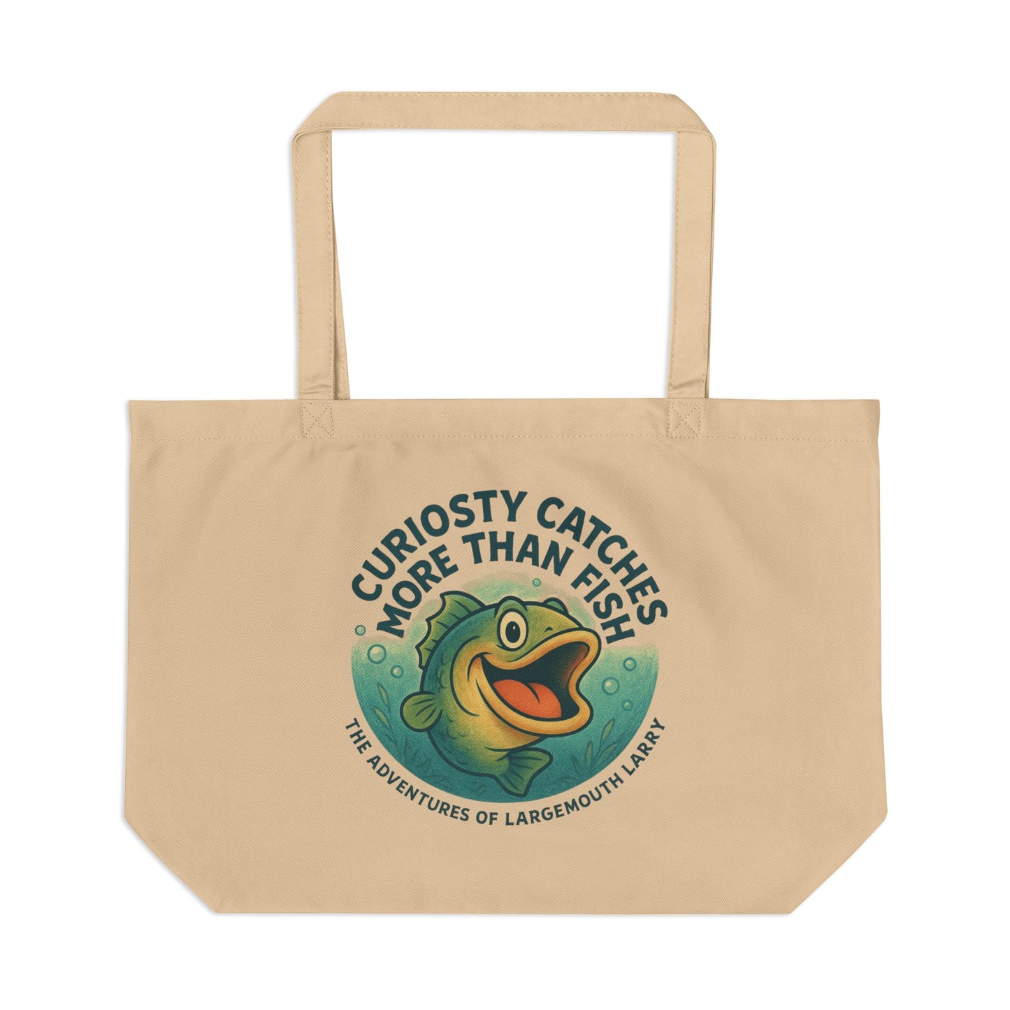 Eco-Friendly Large Tote for Fishing Lovers, Reusable Shopping Bag, Beach Tote, Picnic Basket, Gift for Nature Enthusiasts