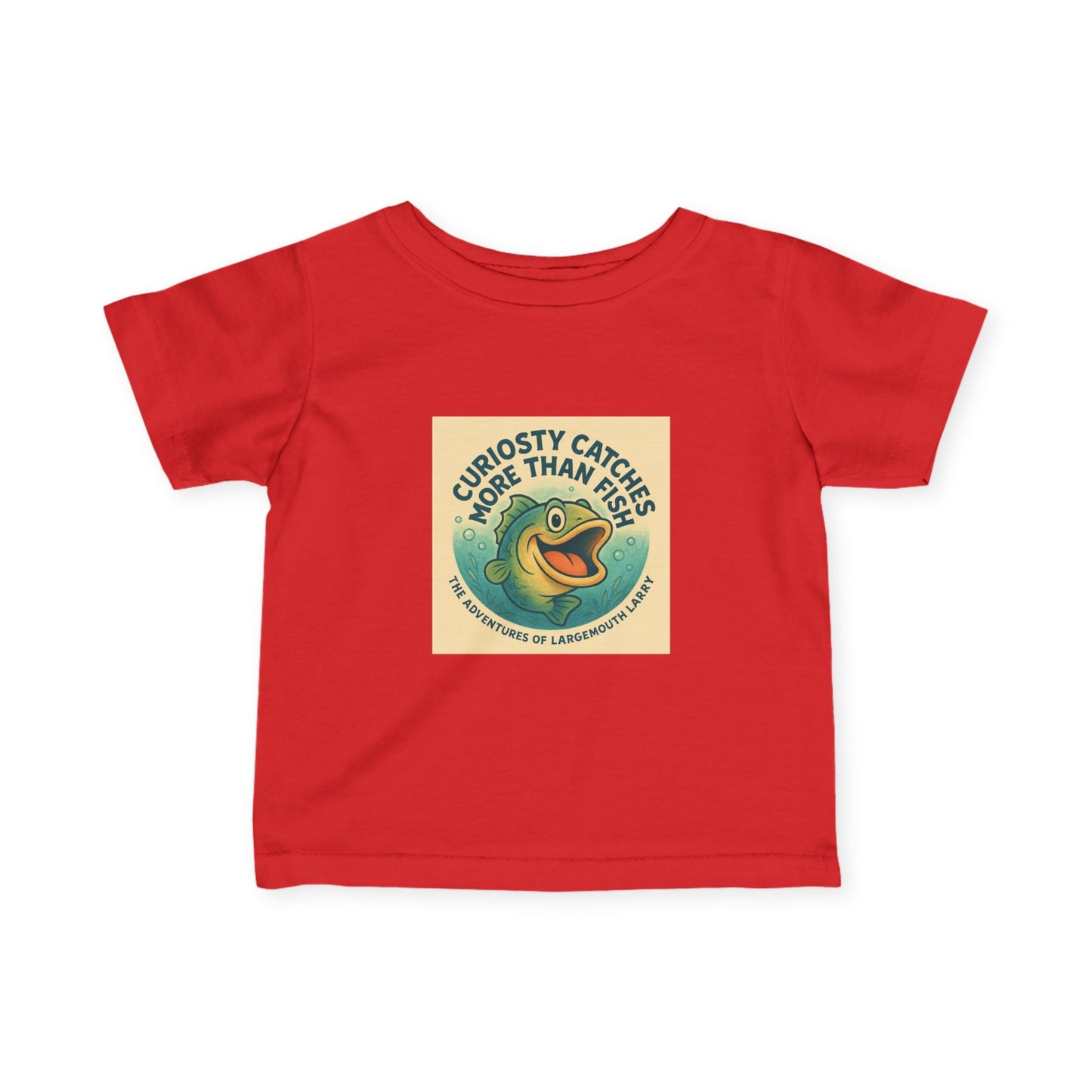 Curious Baby Tee - Vintage Fish Design, Infant Shirt, Baby Gift, Cute Kids Apparel, Nature Lover Gift, Eco-Friendly Childrenswear
