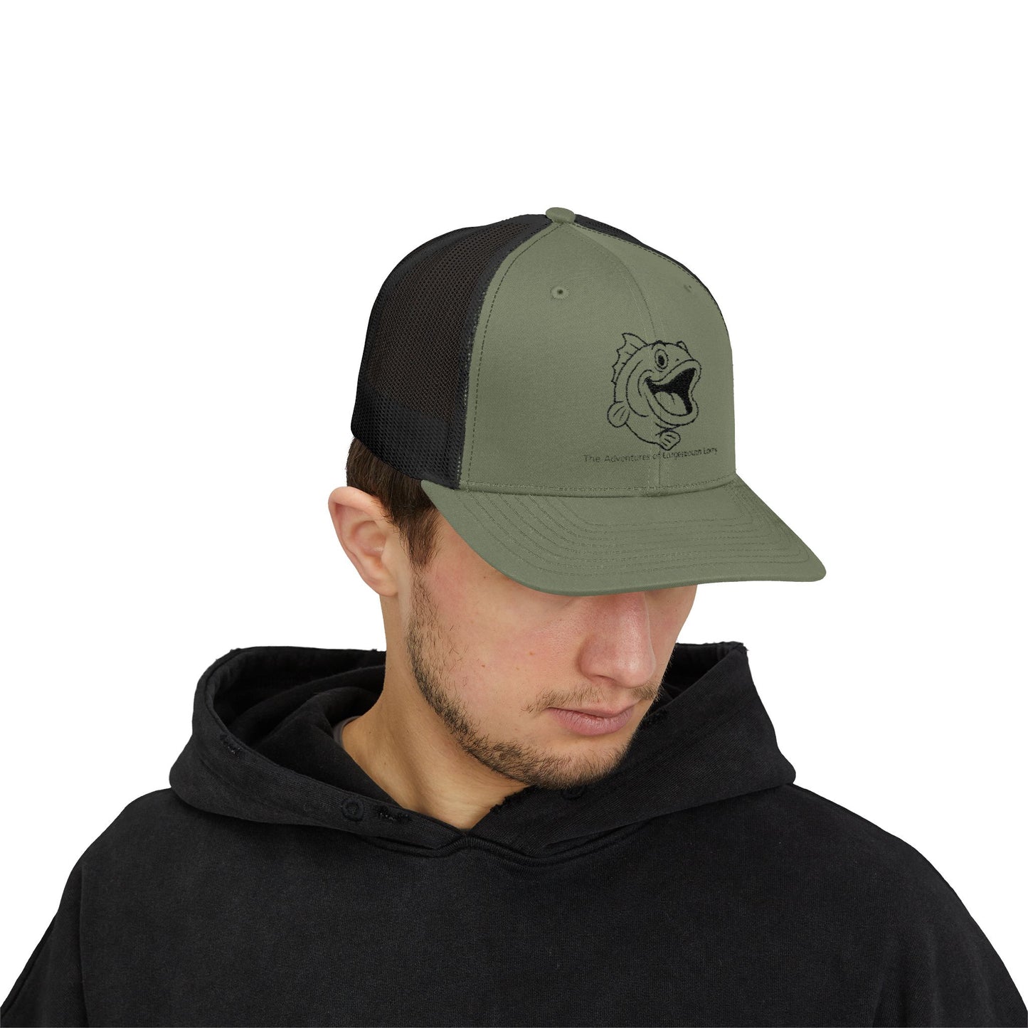 Fishing Enthusiast Snapback Cap, Outdoor Hat, Angler Gift, Summer Accessory, Mesh Trucker Cap, Fishing Gear