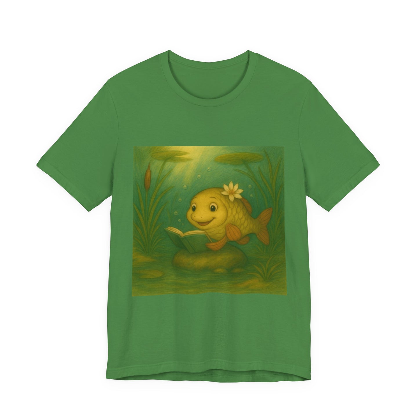 Whimsical Fish Graphic Tee, Cute T-Shirt for Nature Lovers, Gift for Kids, Beachwear, Summer Outfit