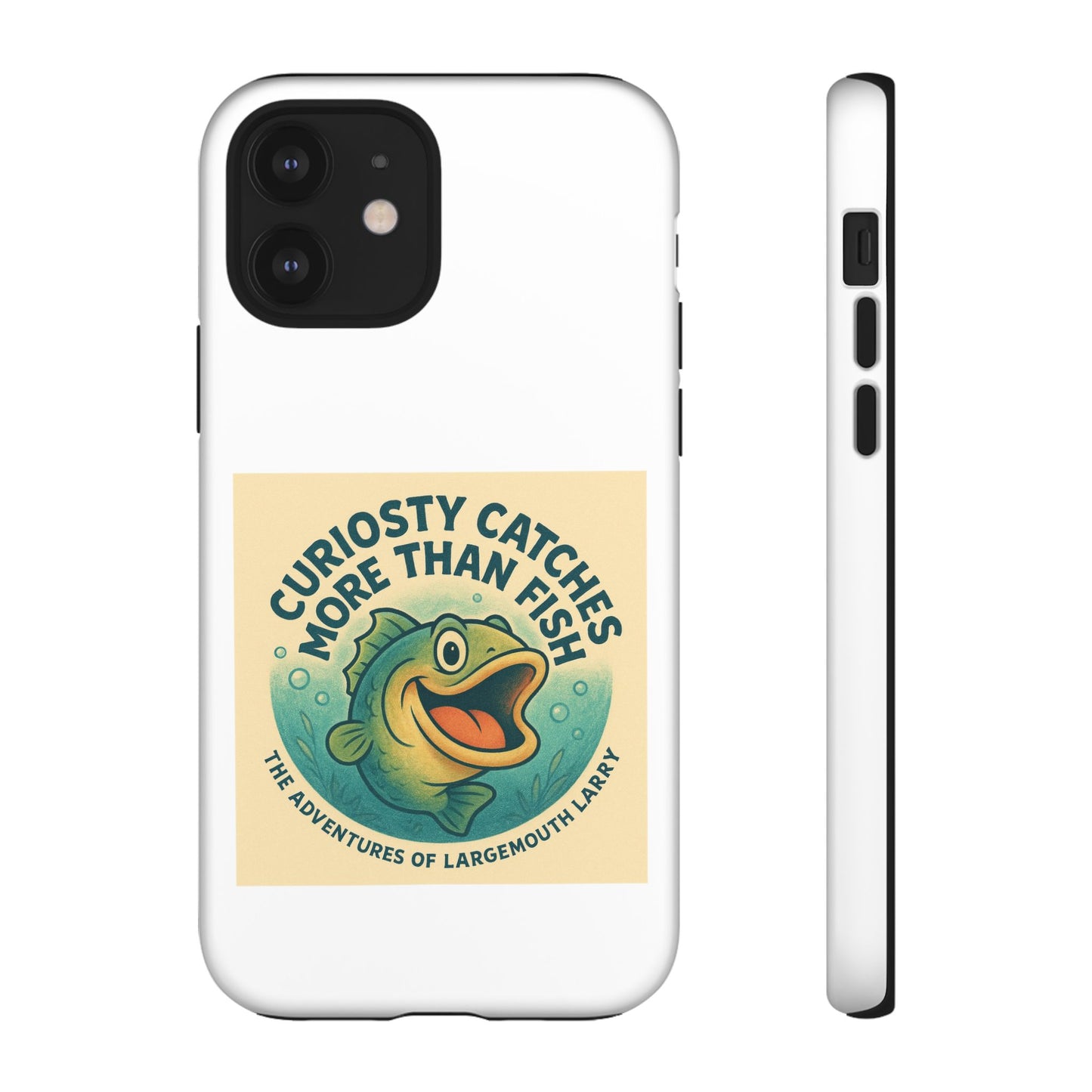 Fishing Phone Case | Curiosity Catches More Than Fish | Gift for Anglers, Outdoor Enthusiasts, Birthday, Father's Day