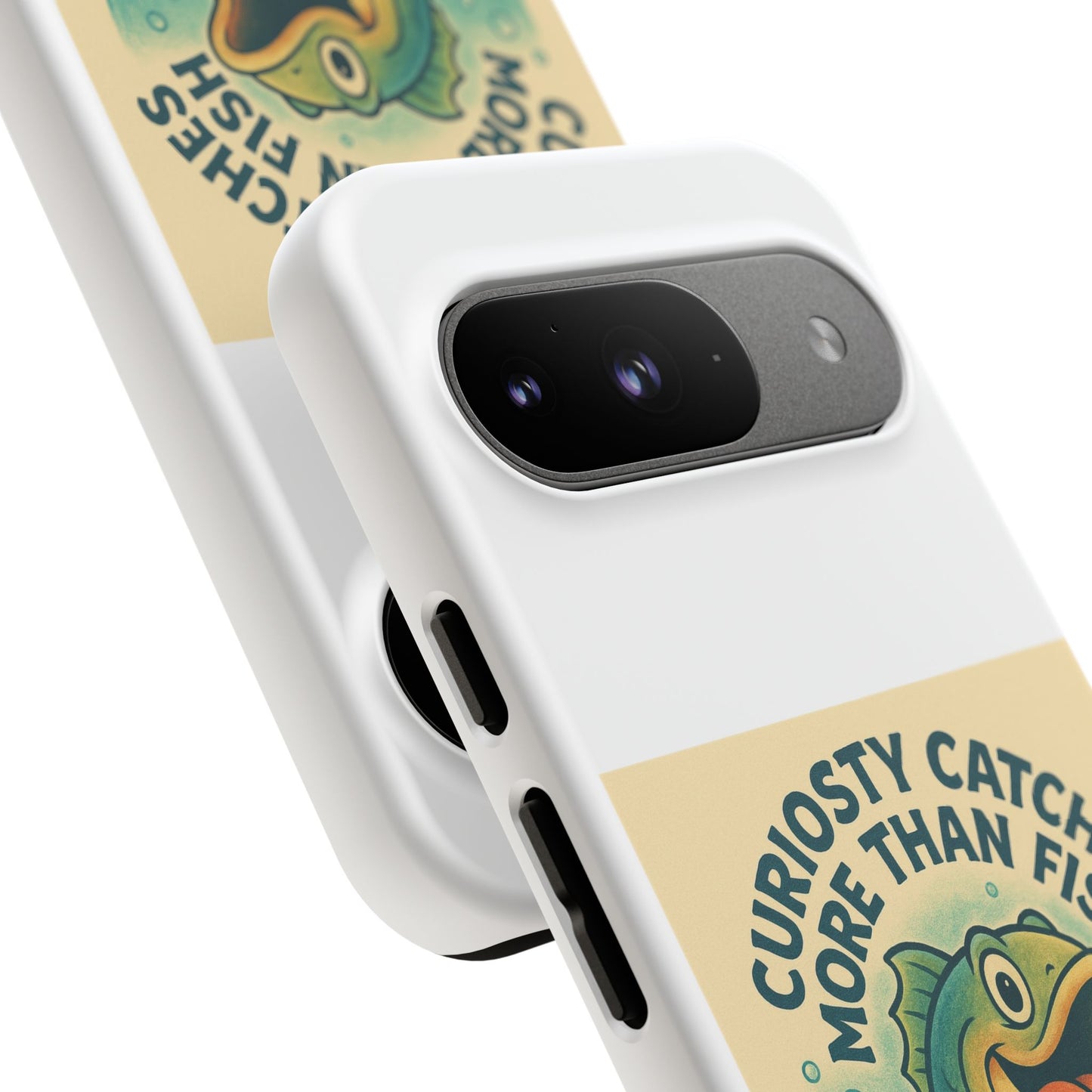 Fishing Phone Case | Curiosity Catches More Than Fish | Gift for Anglers, Outdoor Enthusiasts, Birthday, Father's Day
