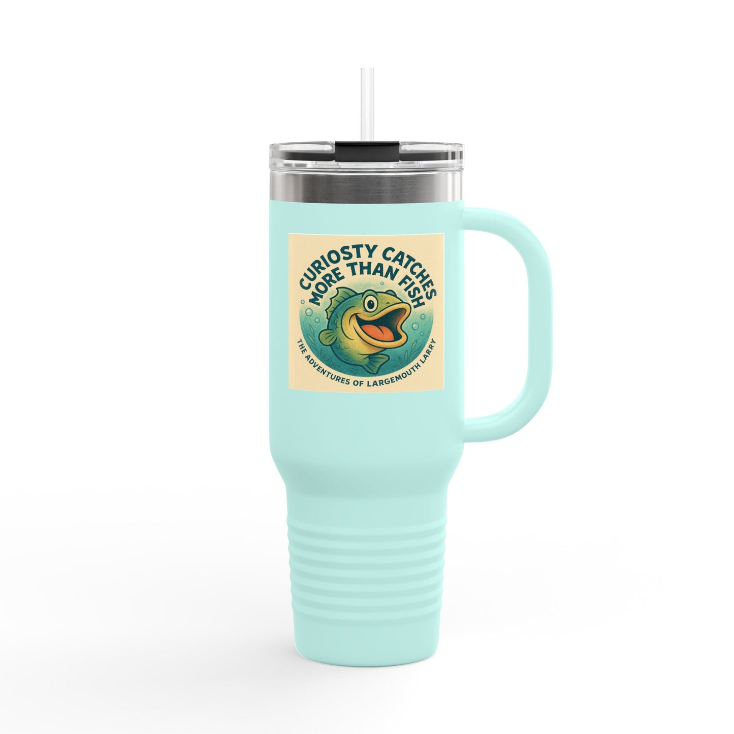 Curiosity Catching Travel Mug | Insulated Fishing Mug | 40oz Travel Cup | Perfect for Outdoors | Gift for Fishermen & Adventurers | [...]
