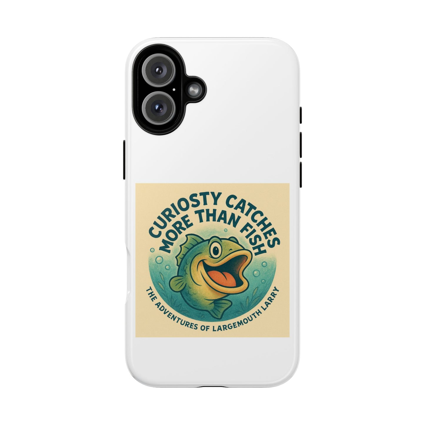 Fishing Phone Case | Curiosity Catches More Than Fish | Gift for Anglers, Outdoor Enthusiasts, Birthday, Father's Day