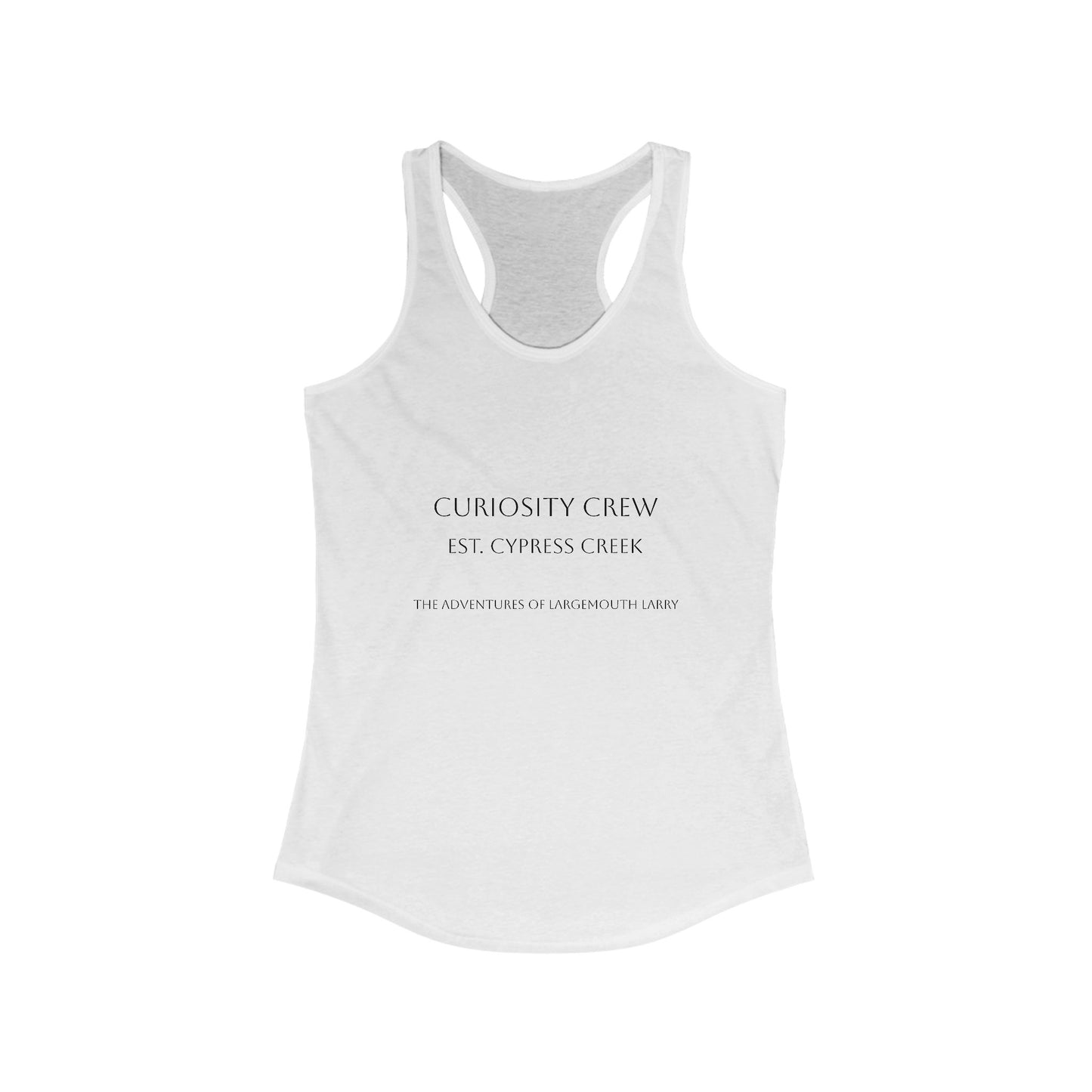 Curiosity Crew Women's Racerback Tank Top | Motivational Workout Tee, Fitness Apparel, Casual Summer Shirt, Gift for Her