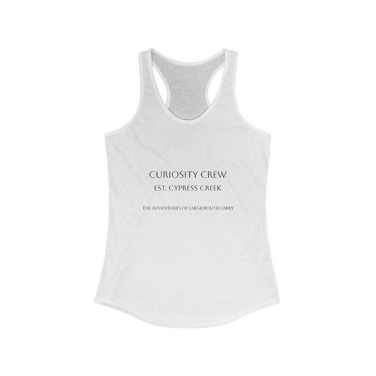 Curiosity Crew Women's Racerback Tank Top | Motivational Workout Tee, Fitness Apparel, Casual Summer Shirt, Gift for Her