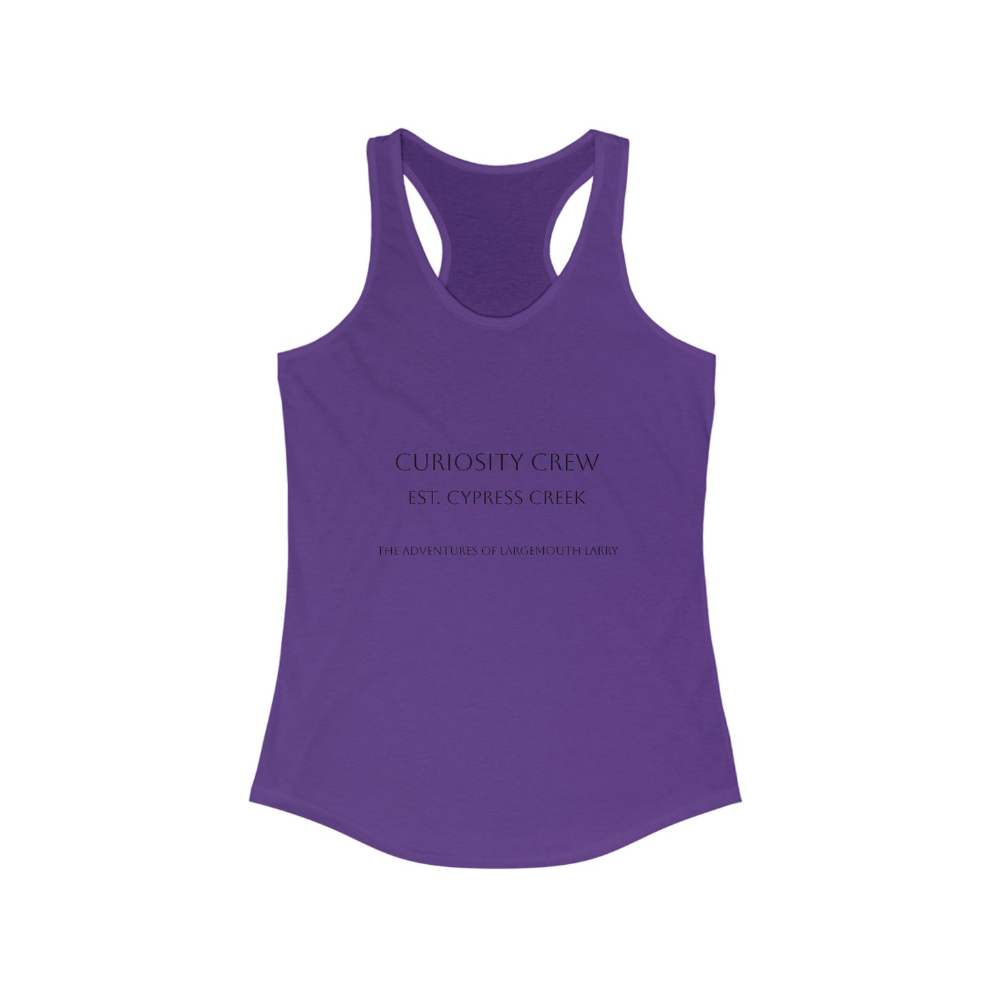 Curiosity Crew Women's Racerback Tank Top | Motivational Workout Tee, Fitness Apparel, Casual Summer Shirt, Gift for Her