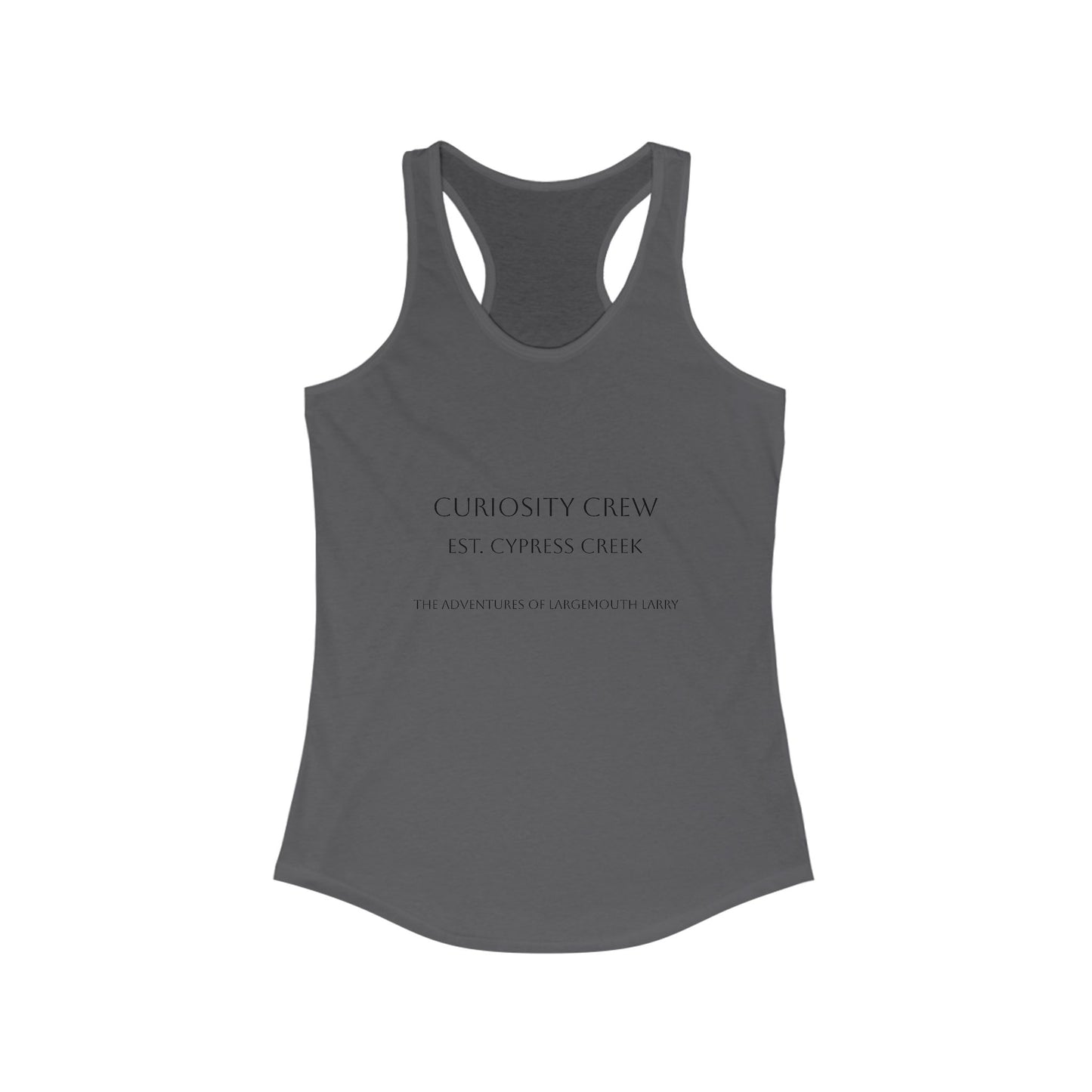 Curiosity Crew Women's Racerback Tank Top | Motivational Workout Tee, Fitness Apparel, Casual Summer Shirt, Gift for Her