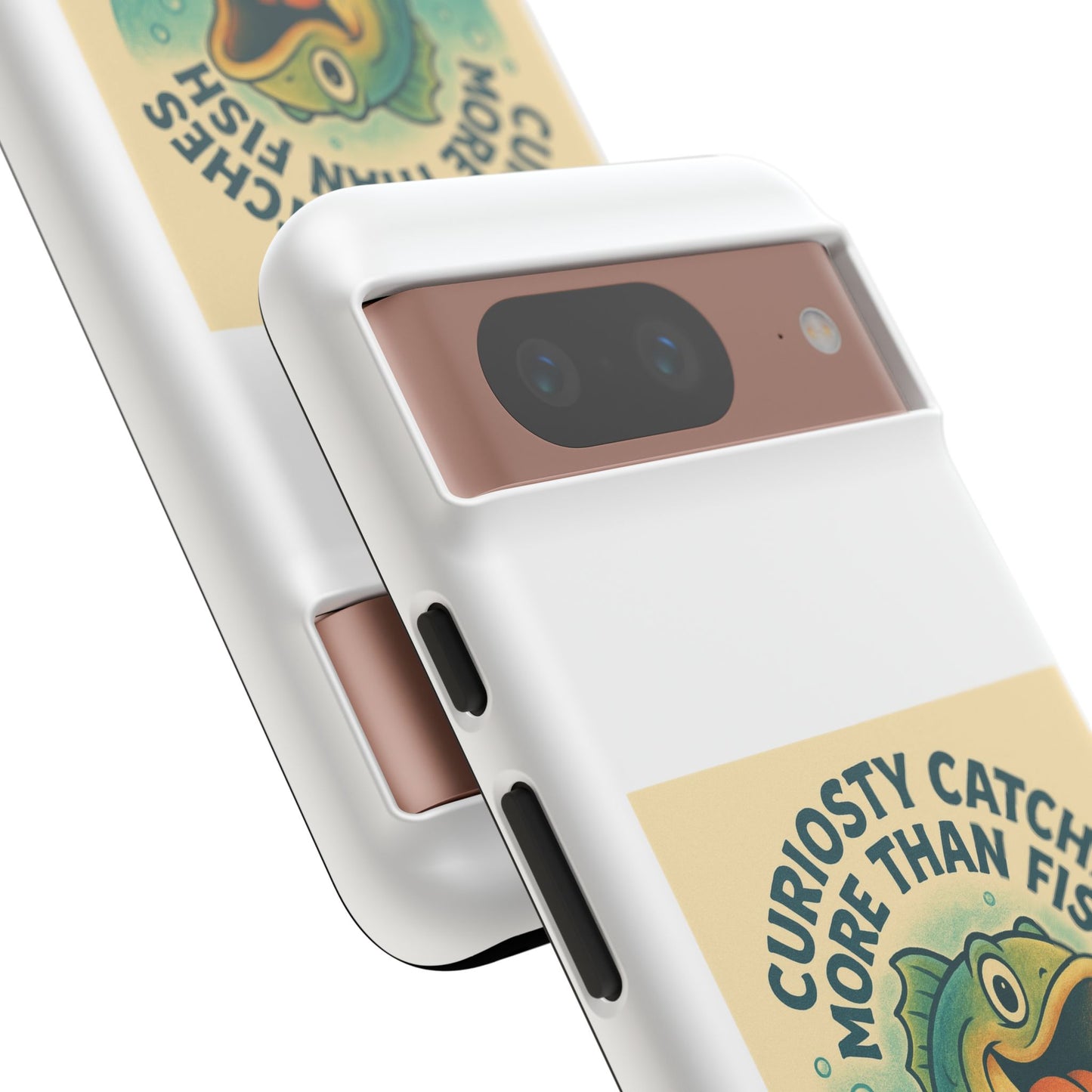 Fishing Phone Case | Curiosity Catches More Than Fish | Gift for Anglers, Outdoor Enthusiasts, Birthday, Father's Day