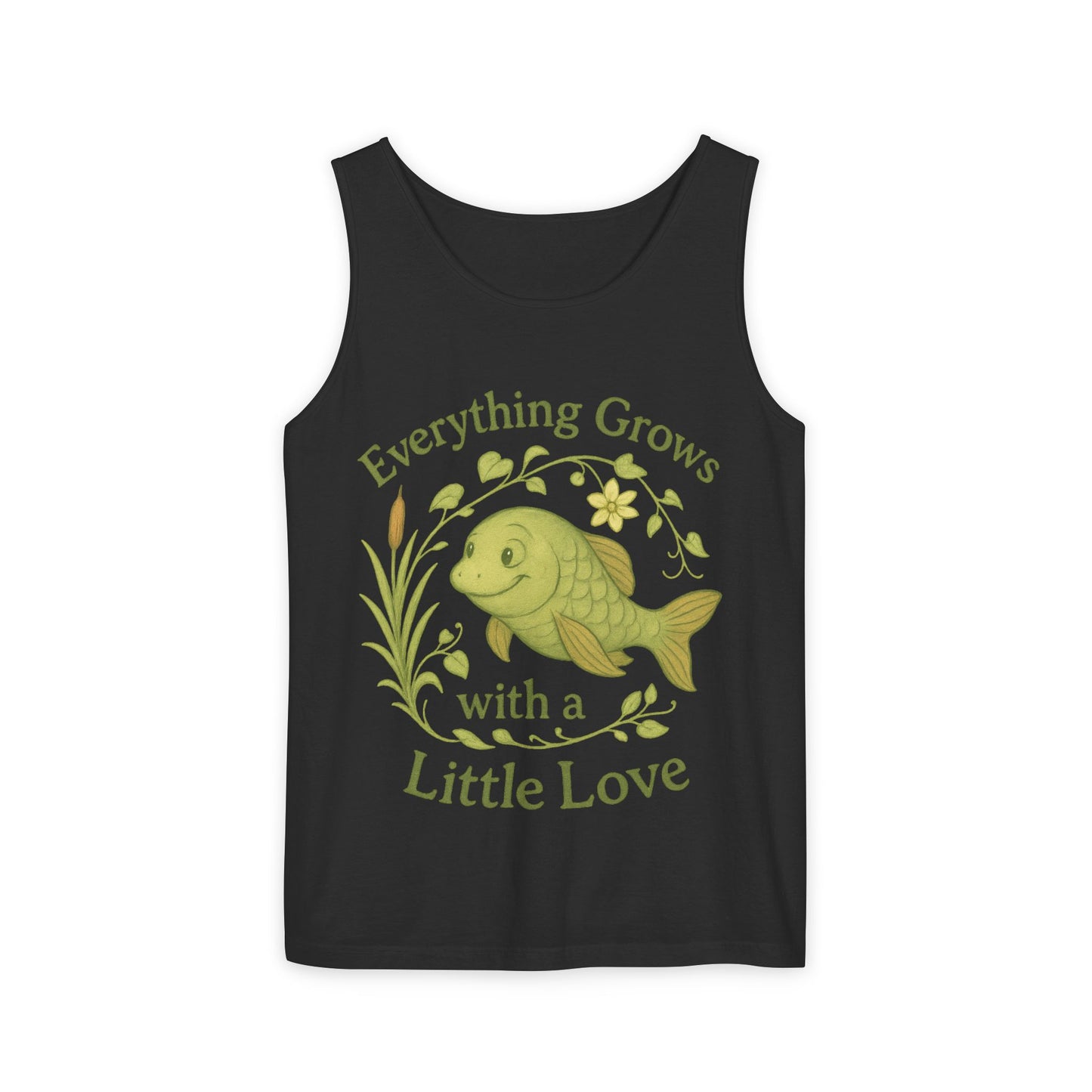 Garden Love Tank Top, Unisex Casual Wear, Gift for Gardeners, Summer Tank, Eco-Friendly Apparel, Nature Inspired Clothing, Mother's Day Gift