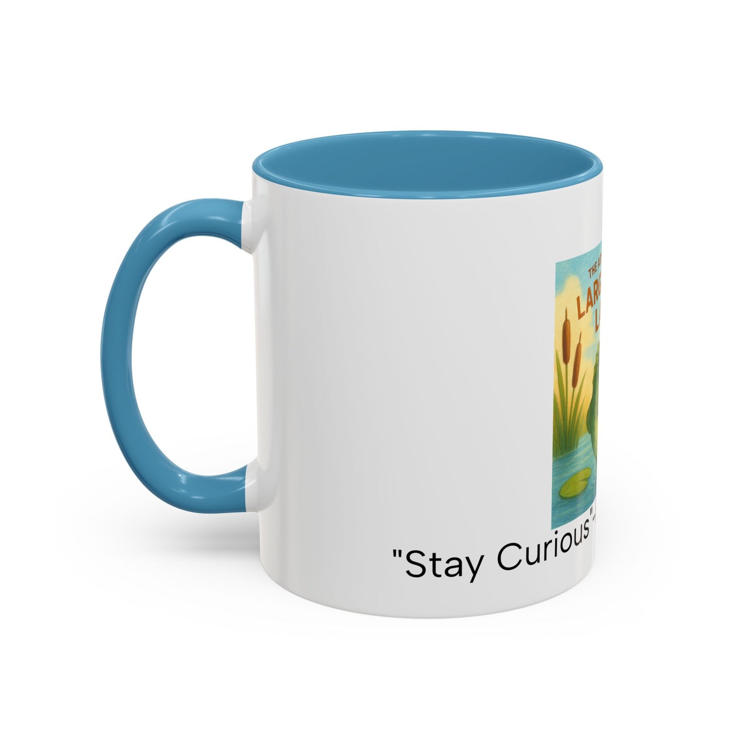 Largemouth Larry Coffee Mug | Fun Cartoon Mug for Kids & Adults, Great Gift for Fishing Lovers, Birthday, Fishing Trip