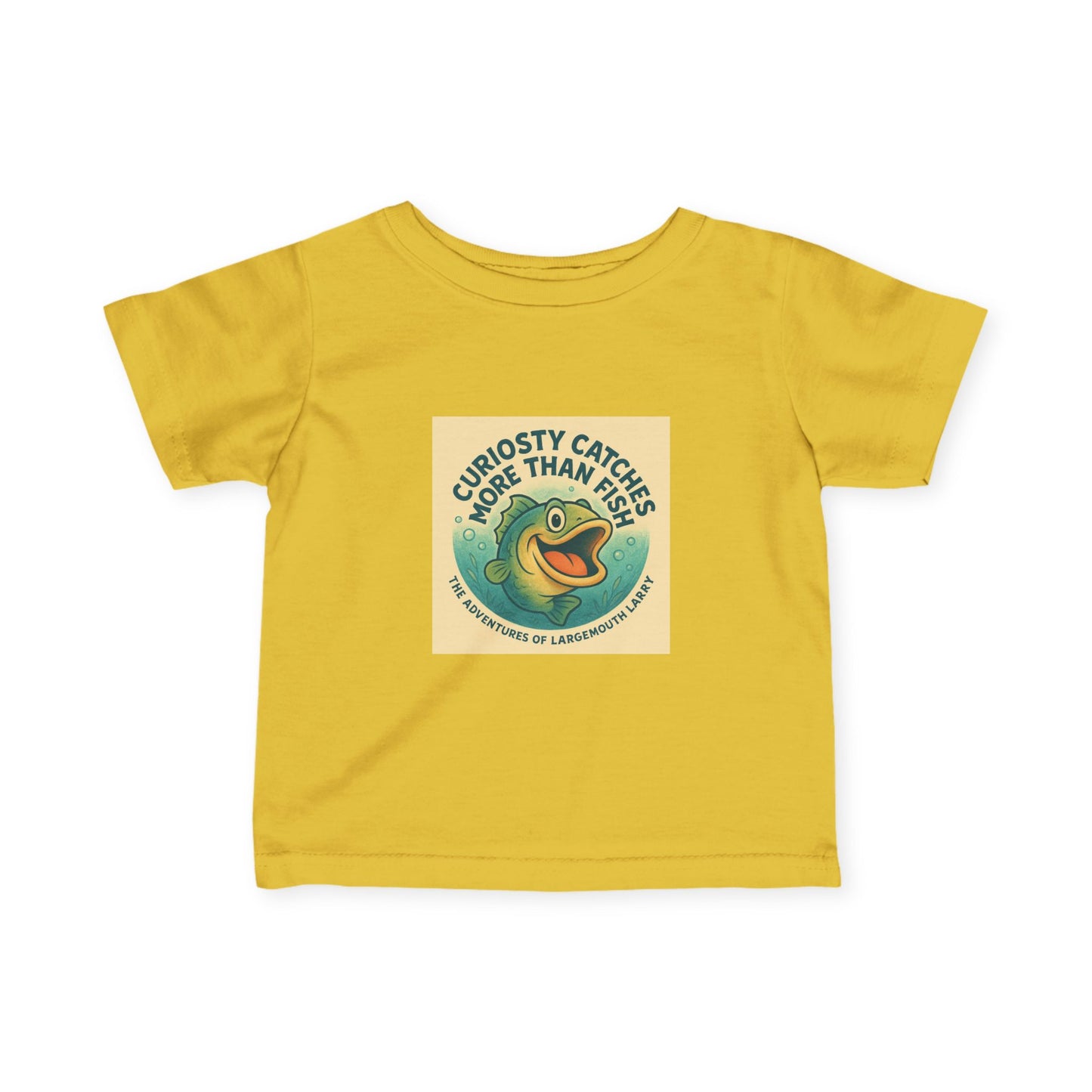 Curious Baby Tee - Vintage Fish Design, Infant Shirt, Baby Gift, Cute Kids Apparel, Nature Lover Gift, Eco-Friendly Childrenswear