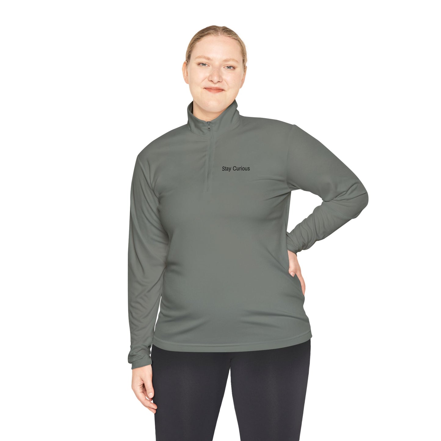 Adventure-Ready Unisex Quarter-Zip Pullover - Stay Careful, Fishing Apparel, Outdoor Gear, Gift for Fishermen, Stylish Layering