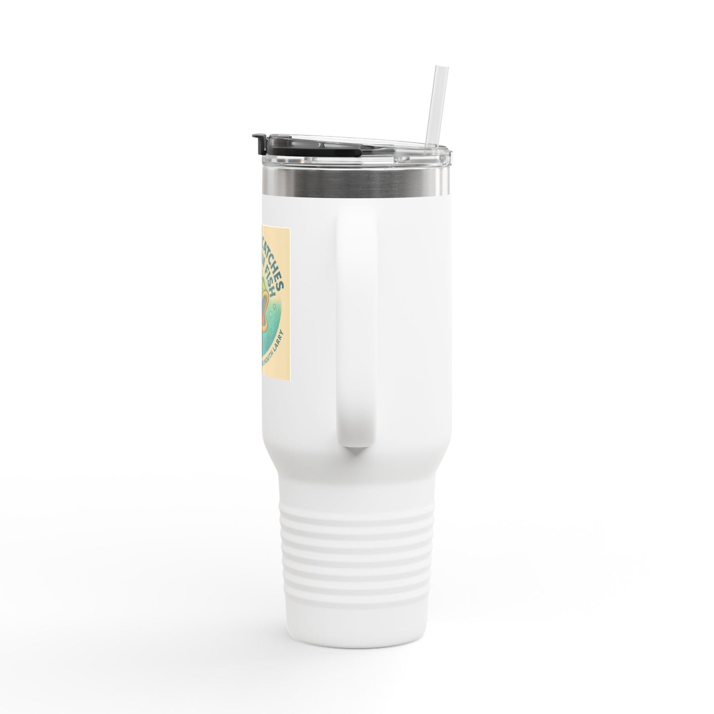 Curiosity Catching Travel Mug | Insulated Fishing Mug | 40oz Travel Cup | Perfect for Outdoors | Gift for Fishermen & Adventurers | [...]