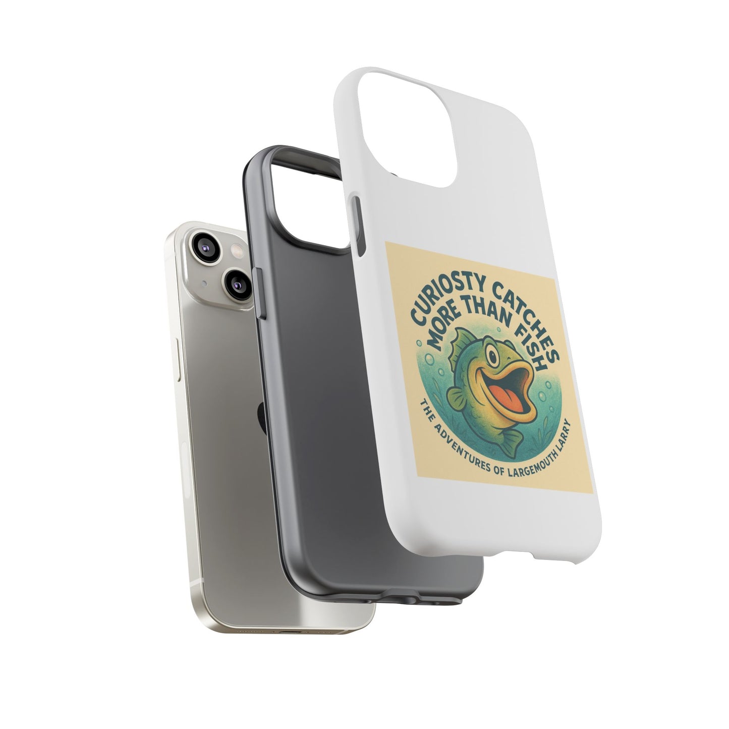 Fishing Phone Case | Curiosity Catches More Than Fish | Gift for Anglers, Outdoor Enthusiasts, Birthday, Father's Day