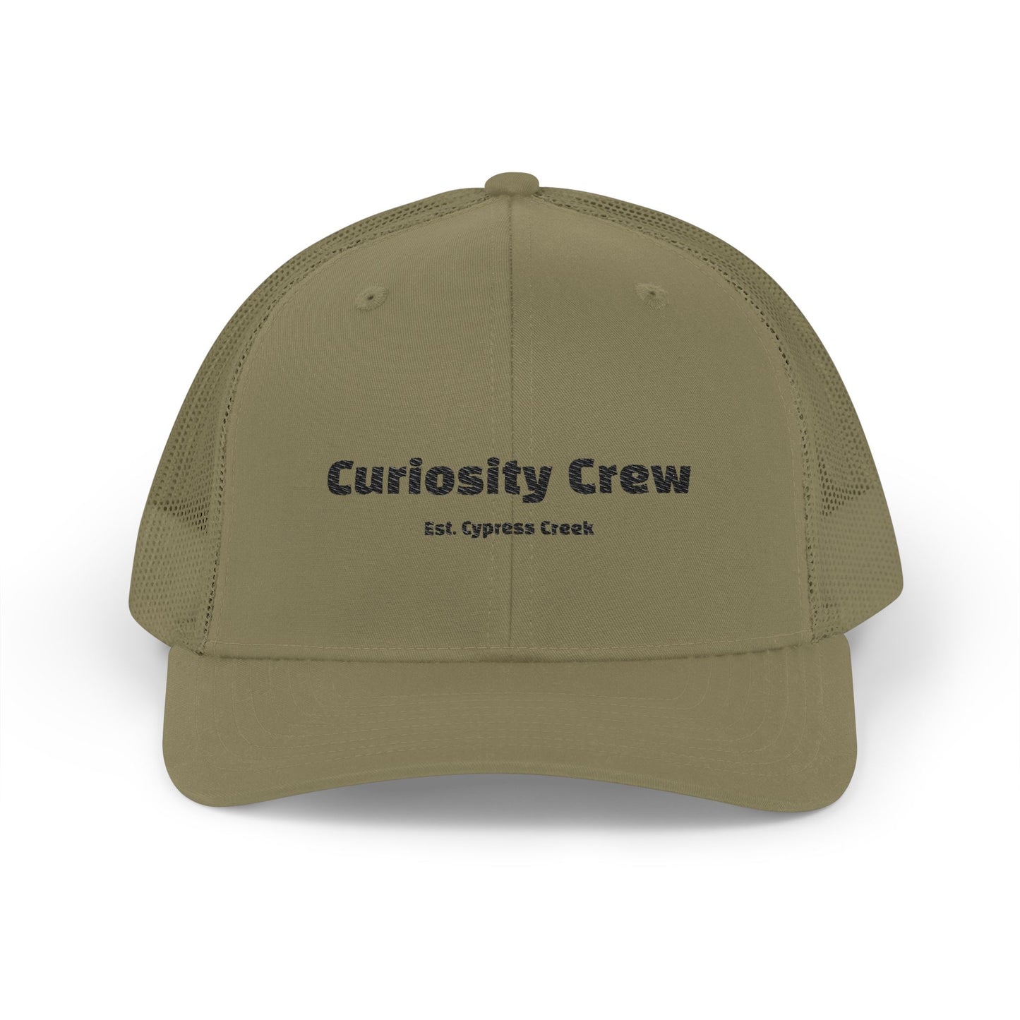 Curiosity Crew Snapback Trucker Cap, Casual Hat for Outdoor Adventures, Gift for Friends, Custom Embroidered Cap, Trendy Headwear