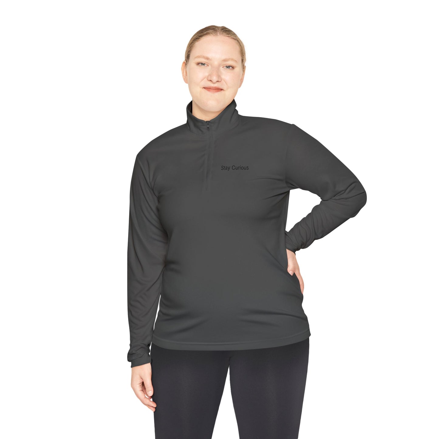 Adventure-Ready Unisex Quarter-Zip Pullover - Stay Careful, Fishing Apparel, Outdoor Gear, Gift for Fishermen, Stylish Layering