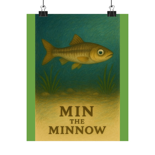 Whimsical Fish Art Poster | Matte Vertical Posters for Kids Room, Nursery Decor, Gift for Fishing Enthusiasts, Aquatic-Themed Wall Art