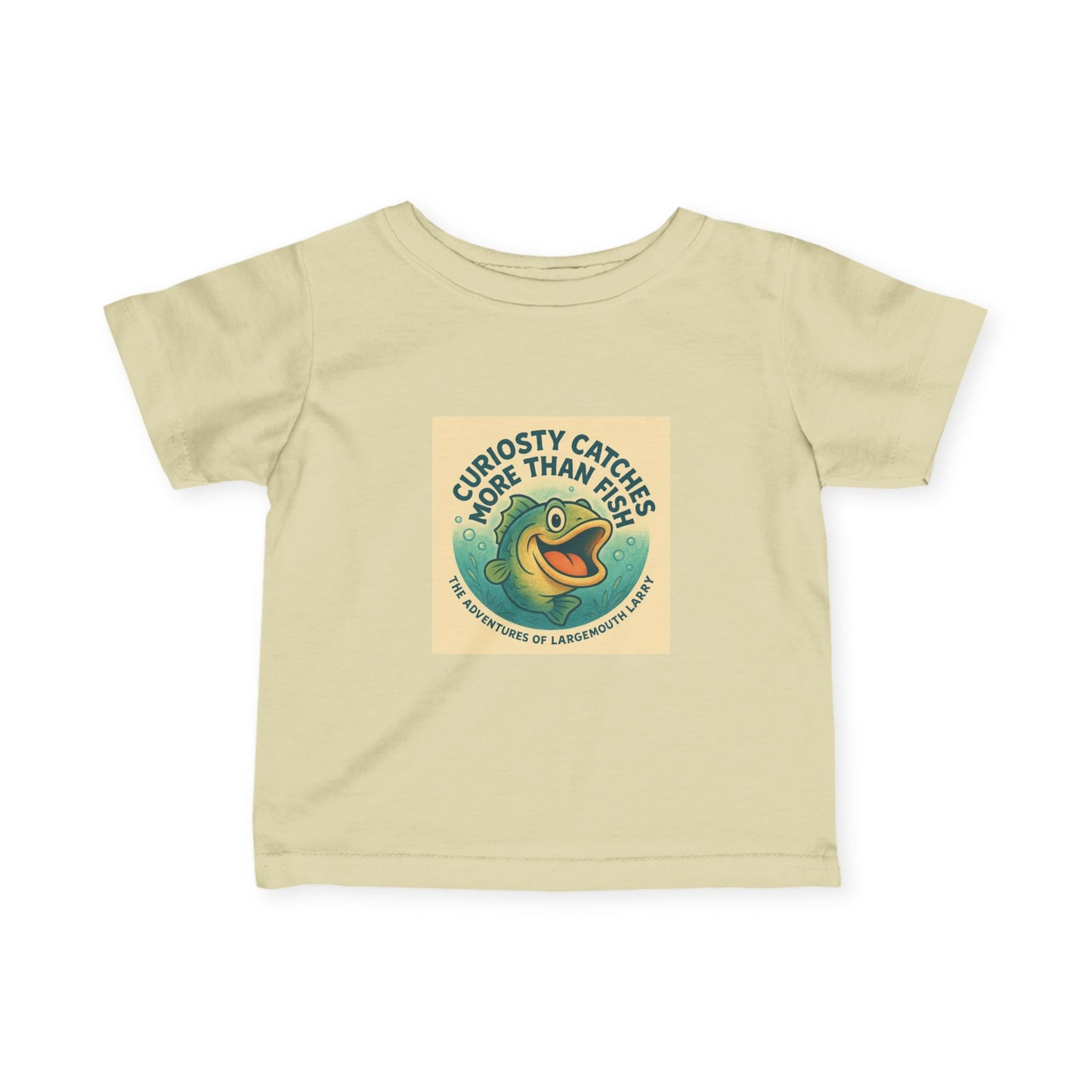 Curious Baby Tee - Vintage Fish Design, Infant Shirt, Baby Gift, Cute Kids Apparel, Nature Lover Gift, Eco-Friendly Childrenswear