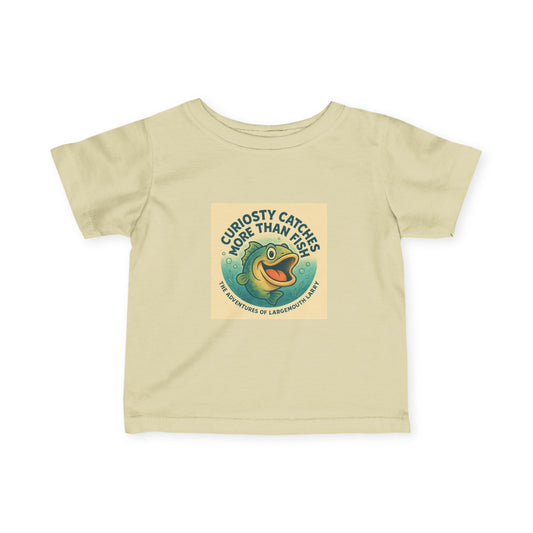 Curious Baby Tee - Vintage Fish Design, Infant Shirt, Baby Gift, Cute Kids Apparel, Nature Lover Gift, Eco-Friendly Childrenswear