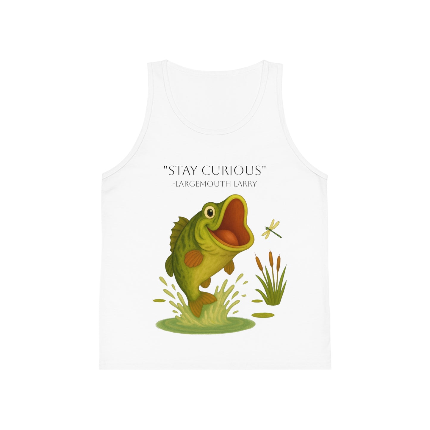 Stay Curious Kid's Jersey Tank Top, Fun Summer Wear, Fishing Gift, Outdoor Adventure Shirt, Playful Children's Clothing